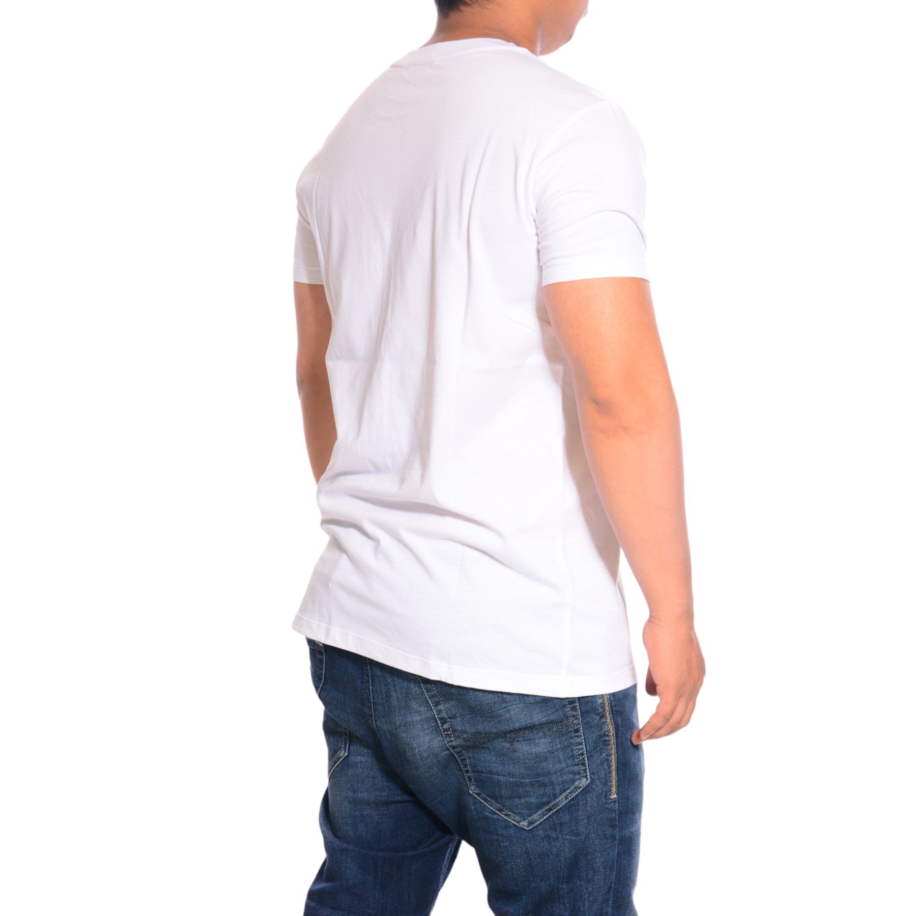 DIESEL T ILOVE R 00AIE Mens T-Shirt Crew Neck Short Sleeve Casual Cotton Tee