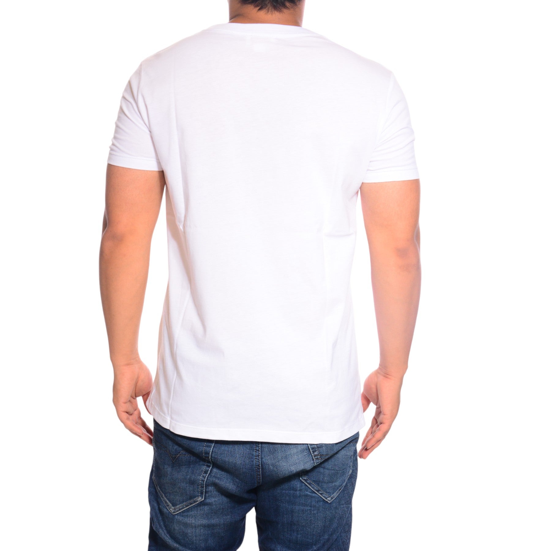 DIESEL T ILOVE R 00AIE Mens T-Shirt Crew Neck Short Sleeve Casual Cotton Tee