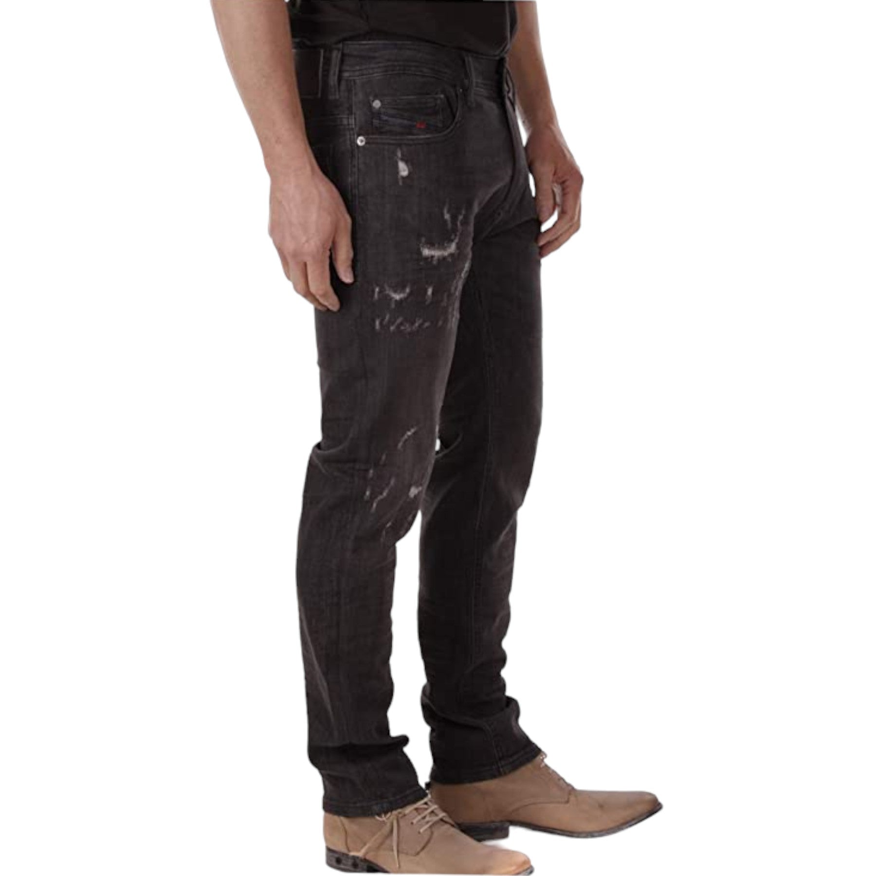 DIESEL THAVAR-XP RFE02 Mens Denim Jeans Stretch Slim Skinny Fit Distressed Pants