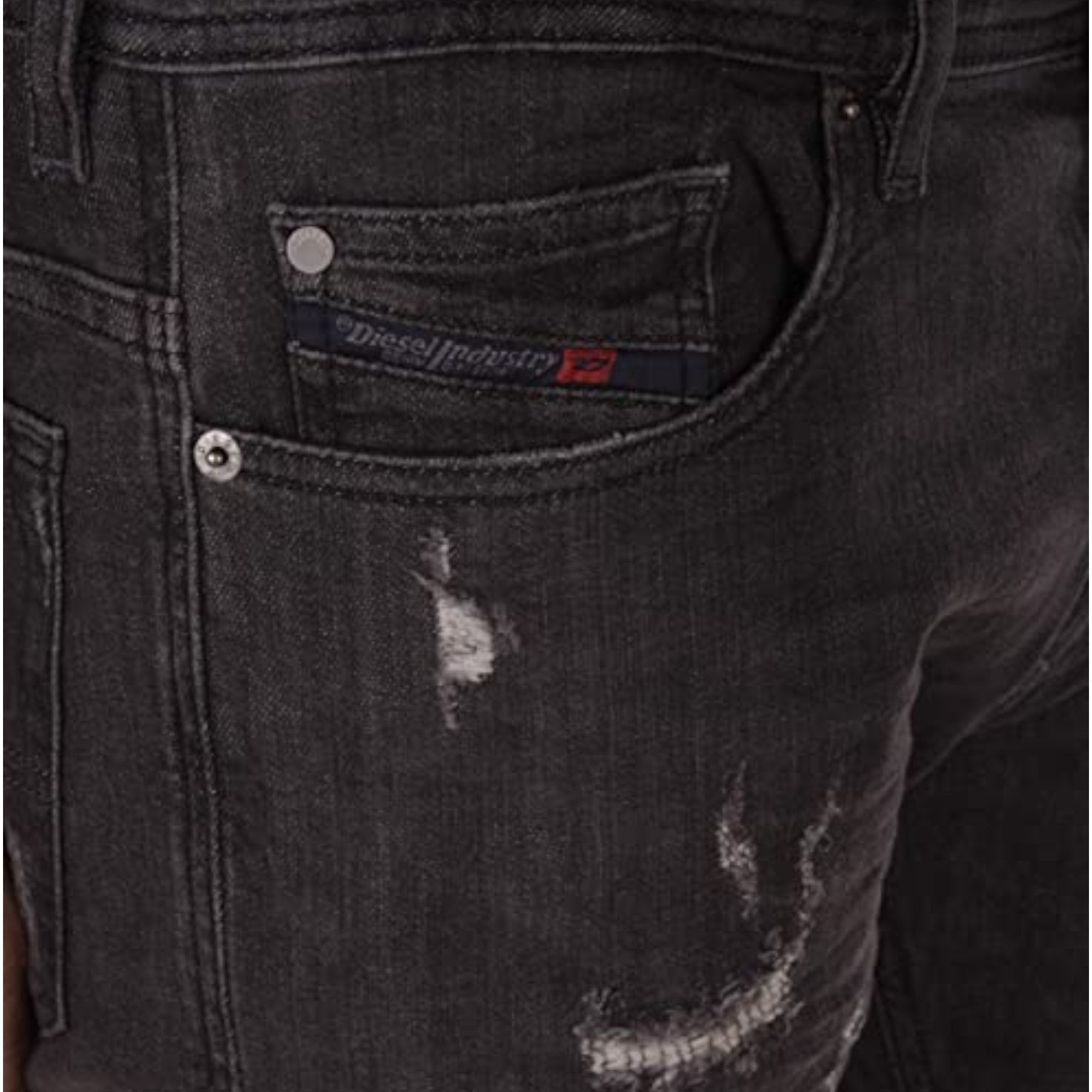 DIESEL THAVAR-XP RFE02 Mens Denim Jeans Stretch Slim Skinny Fit Distressed Pants