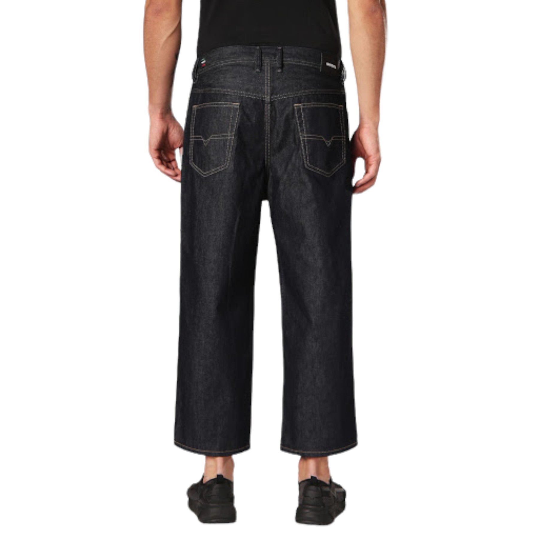 DIESEL FLIP 0088Z Mens Denim Jeans Comfort Straight Leg Trousers Pants Dark Blue