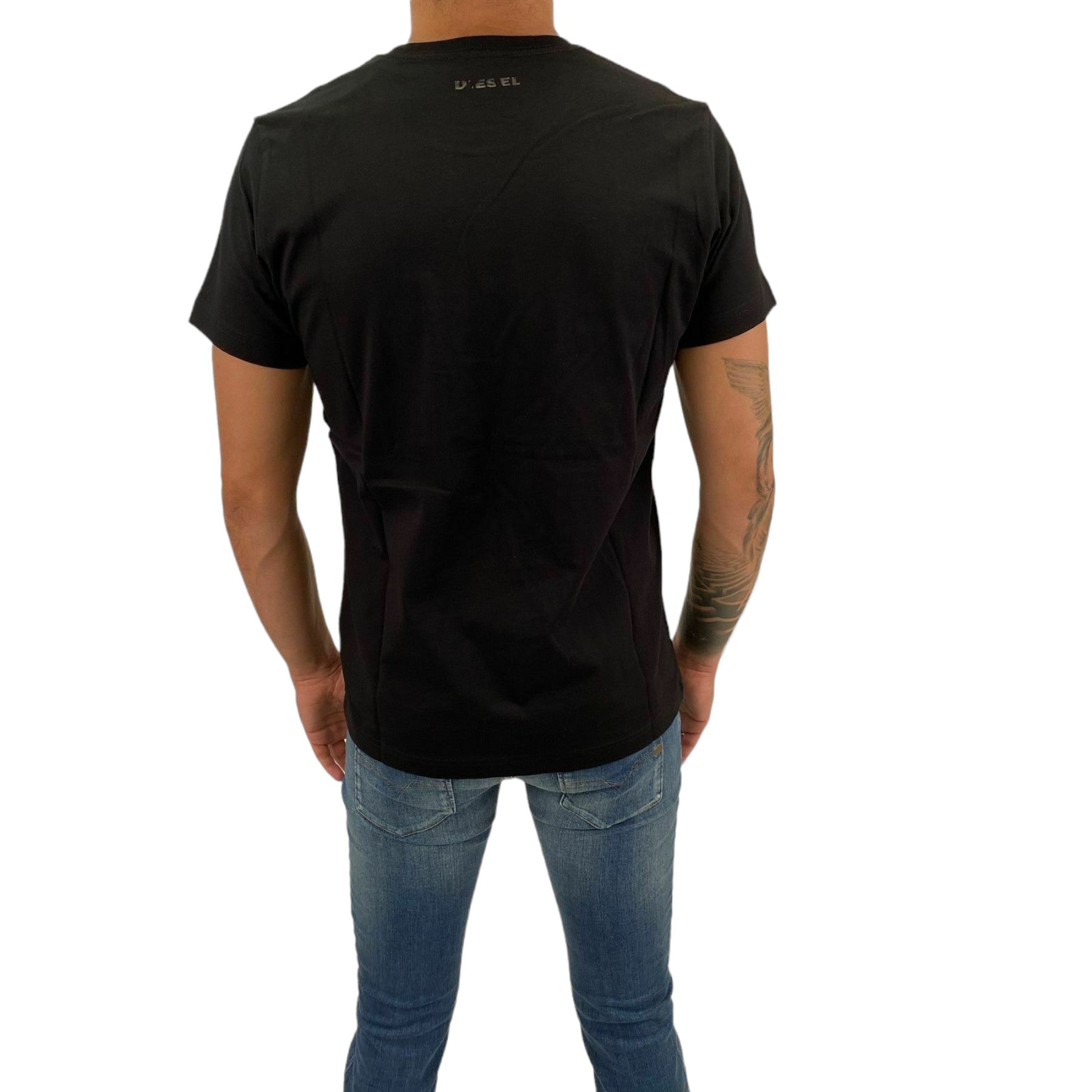 DIESEL T DIEGO WC Mens Printed T Shirts Brave Short Sleeve Crew Neck Casual Tee