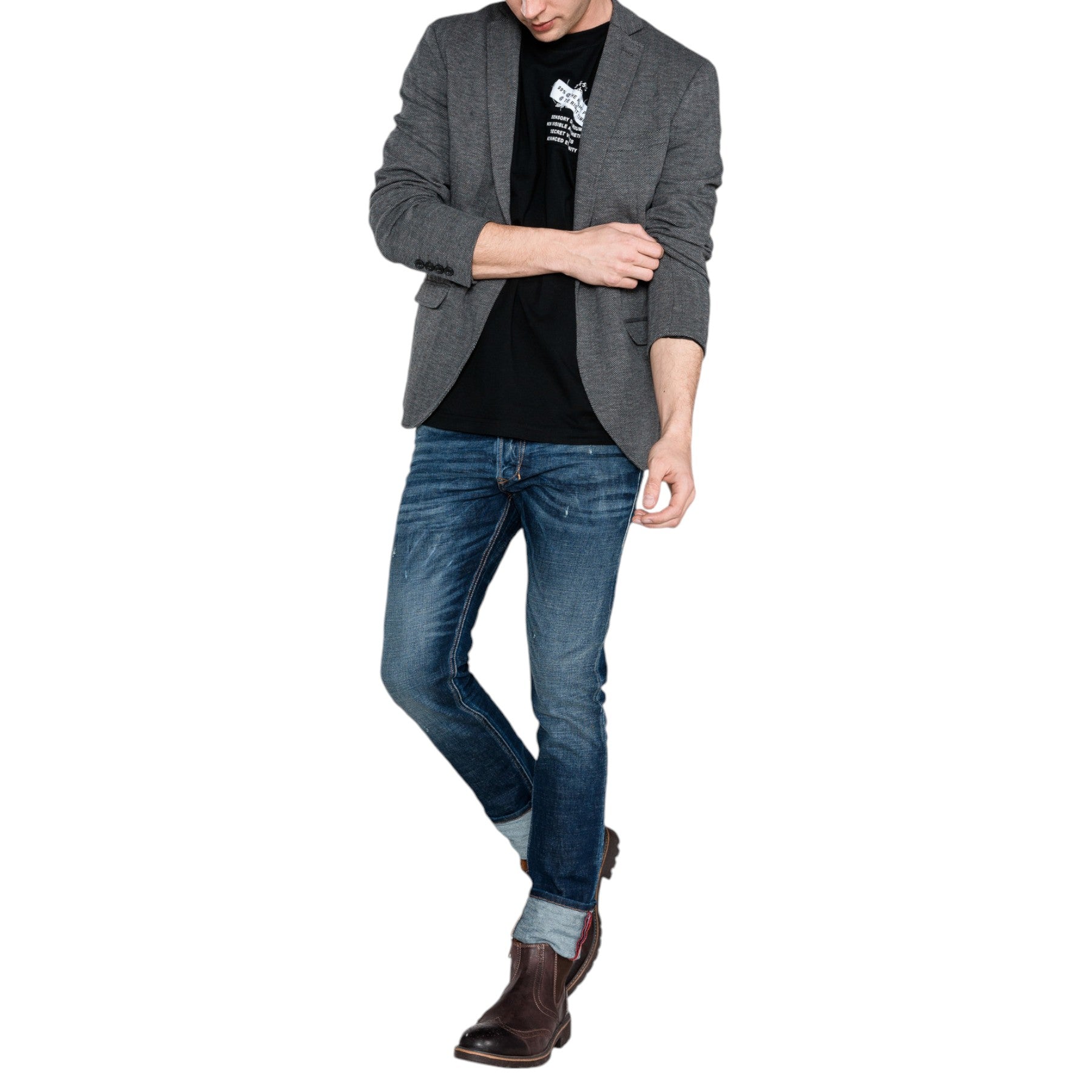 DIESEL T DIEGO WAL Mens T Shirt Short Sleeves Crew Neck Casual Cotton Summer Tee