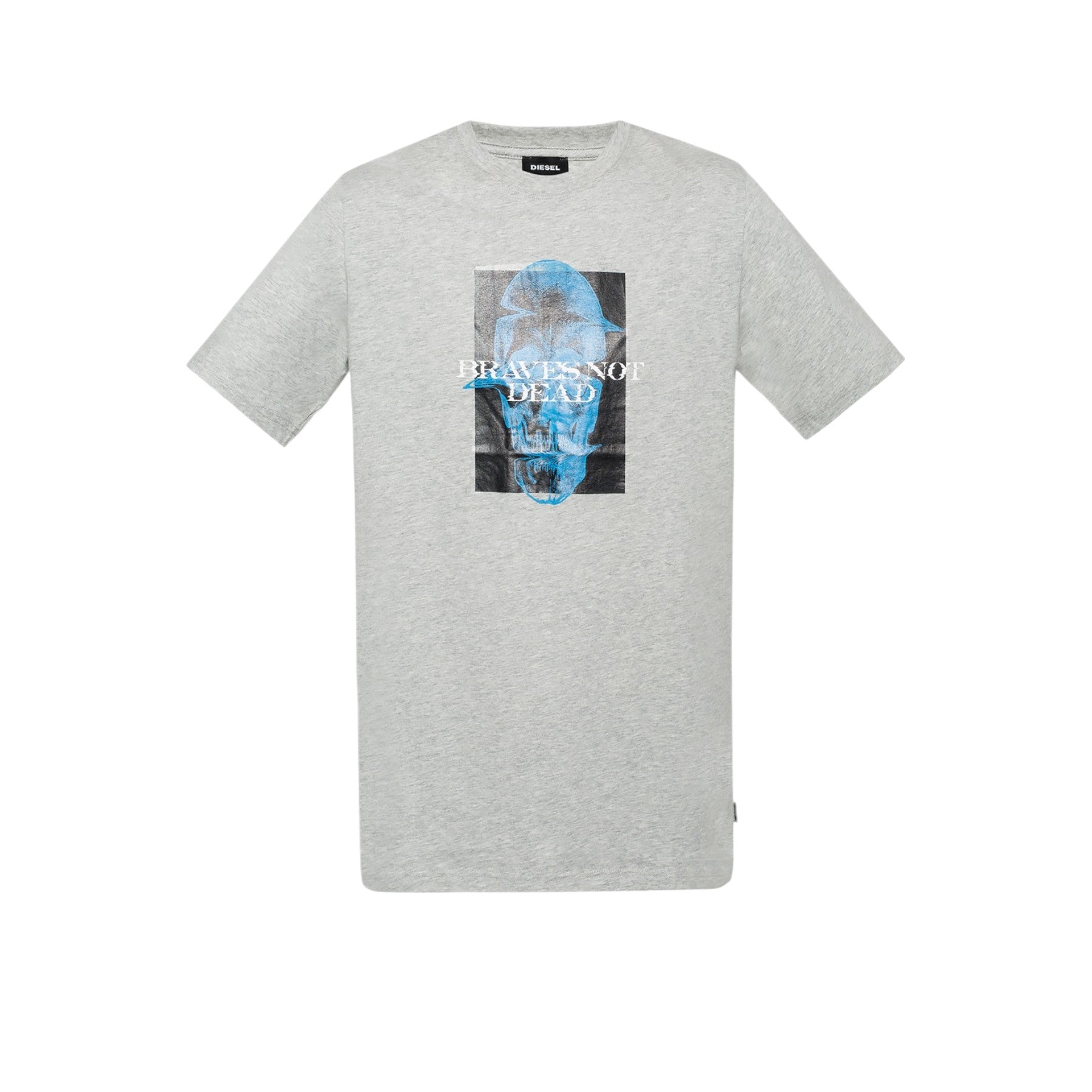 DIESEL T JUST XV Mens T Shirt Short Sleeve Crew Neck Tees Casual Grey Summer Top