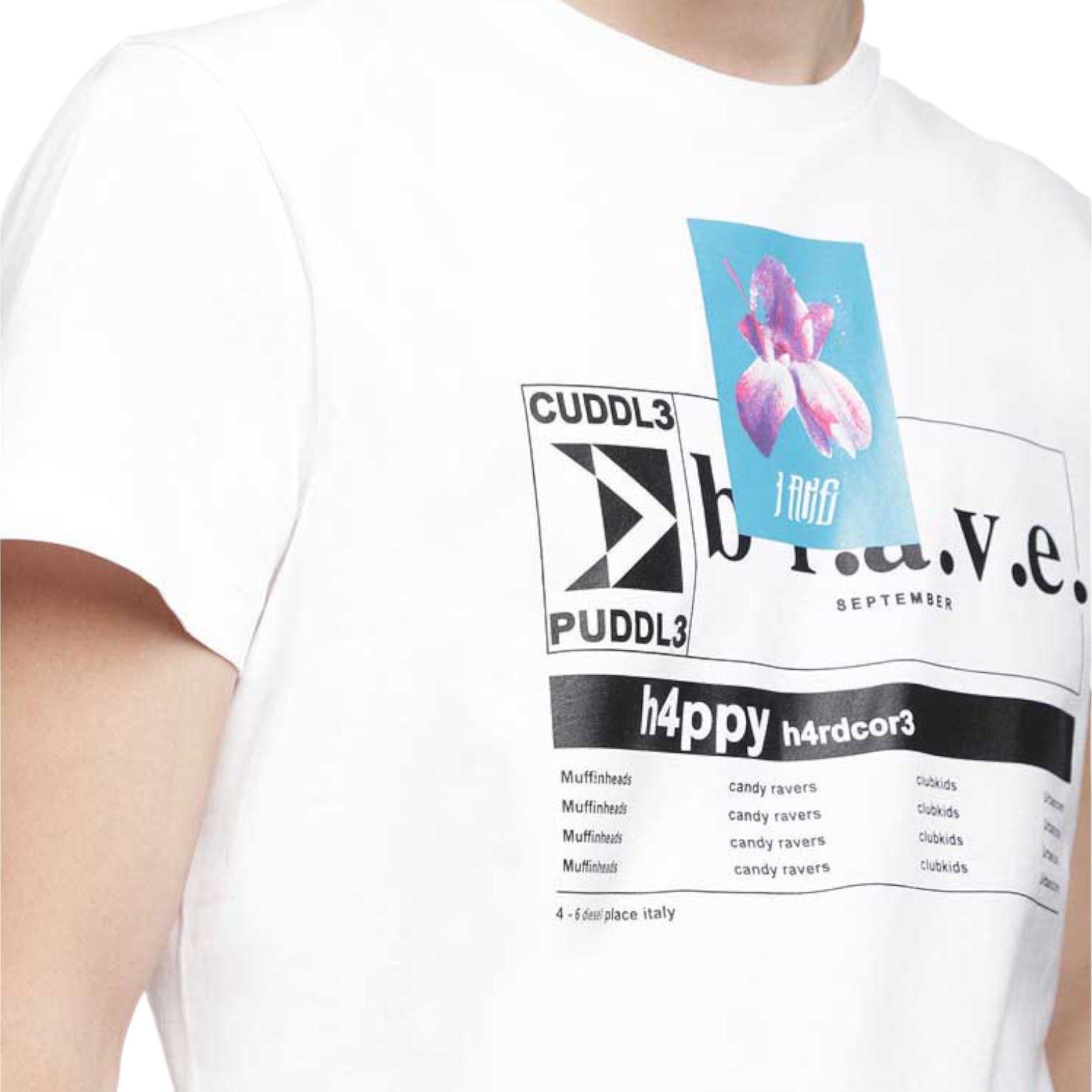 DIESEL Mens T DIEGO XA T-Shirt Short Sleeve Soft Crew Neck Tee Casual White Tops