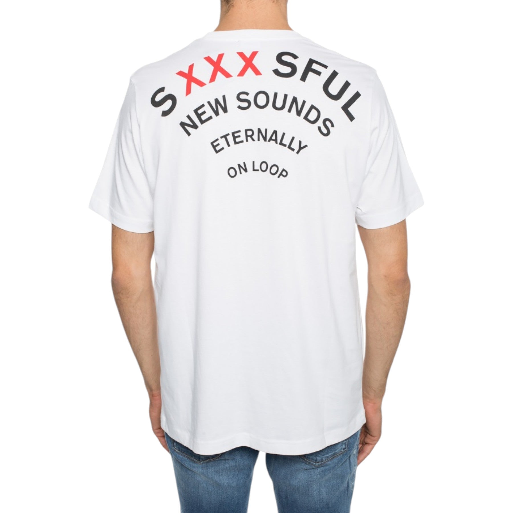 DIESEL T JUST XO Mens T-Shirt Short Sleeve Crew Neck Tee Casual White Cotton Top