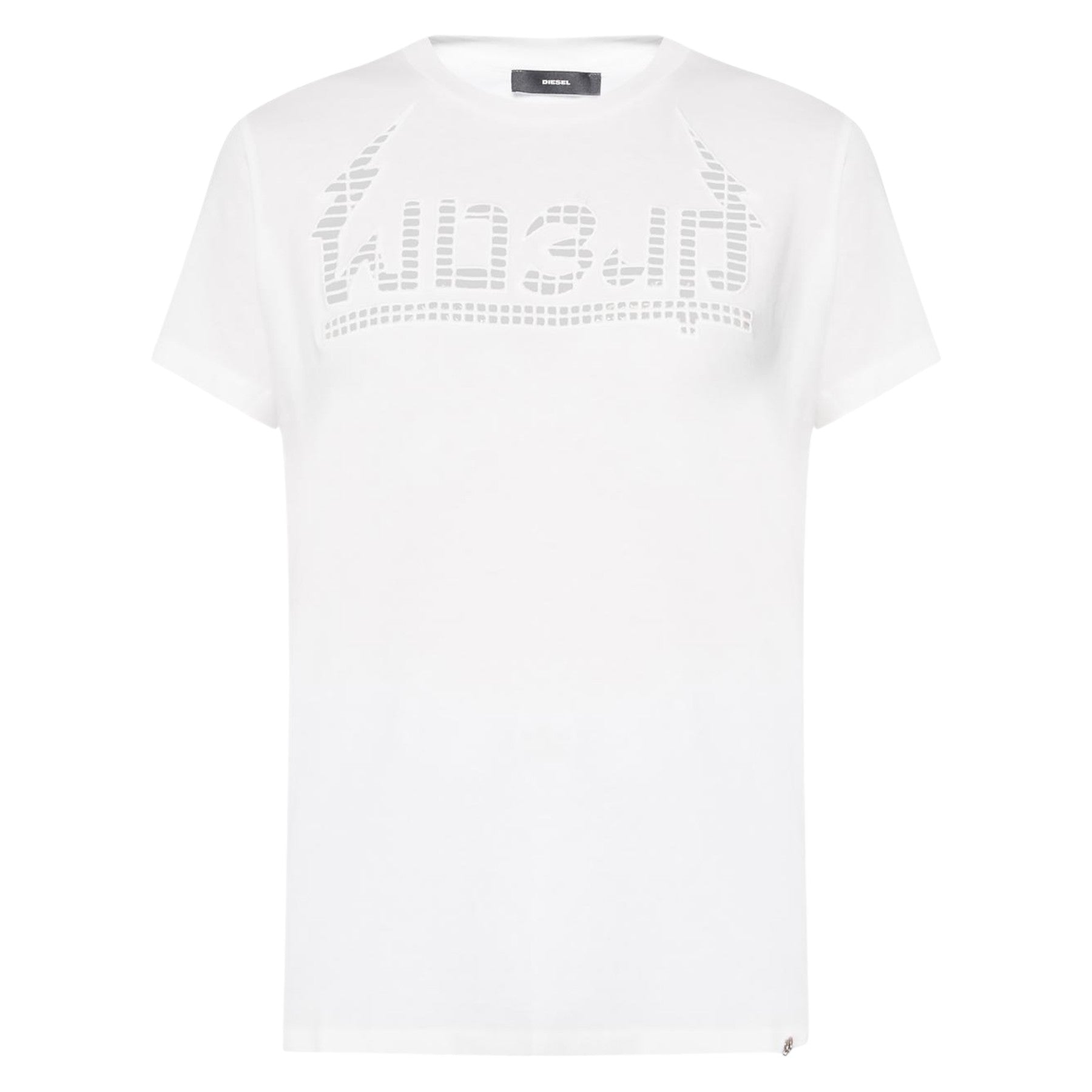 DIESEL T SILY W Womens T-Shirt Crew Neck Short Sleeve Casual Summer White Tops