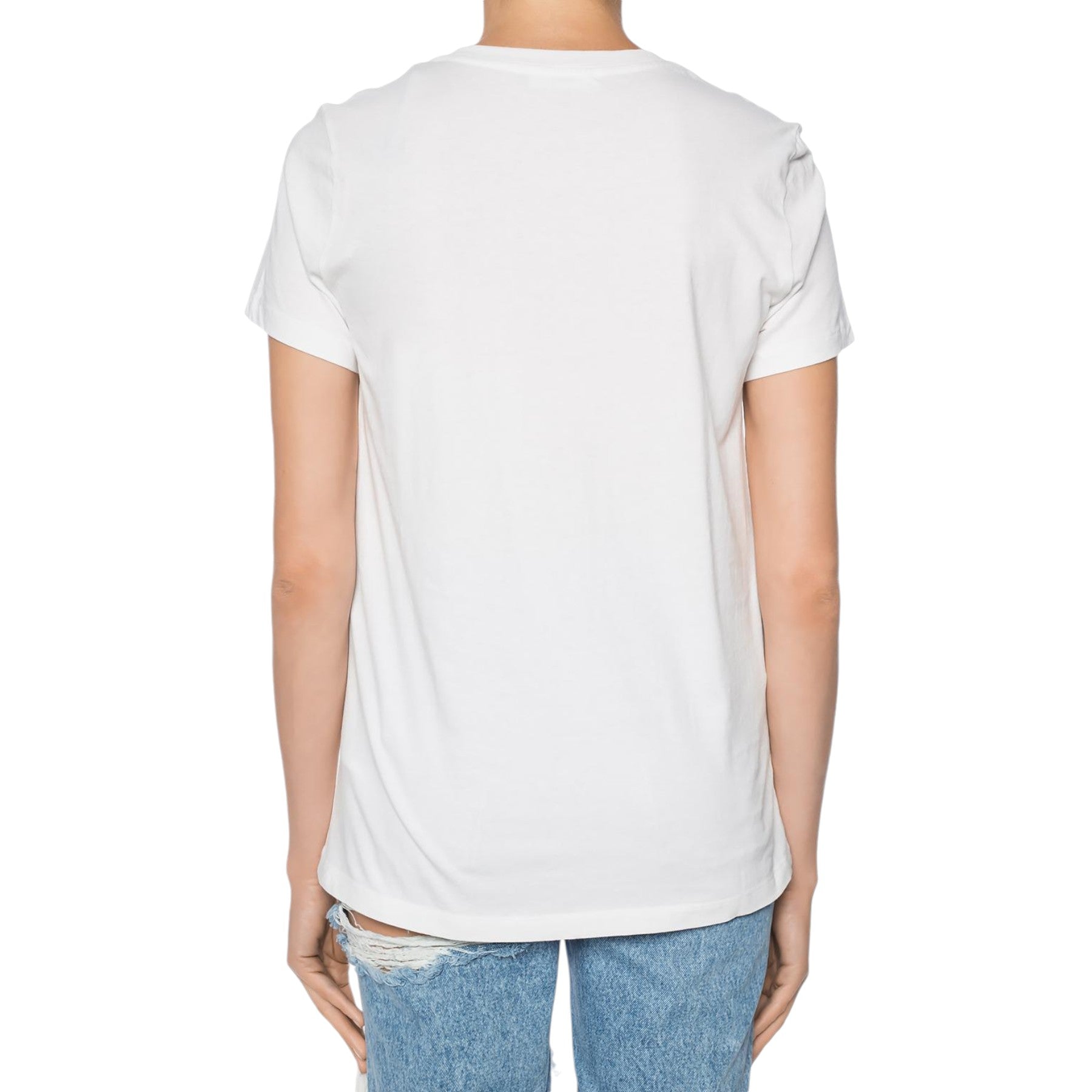 DIESEL T SILY W Womens T-Shirt Crew Neck Short Sleeve Casual Summer White Tops