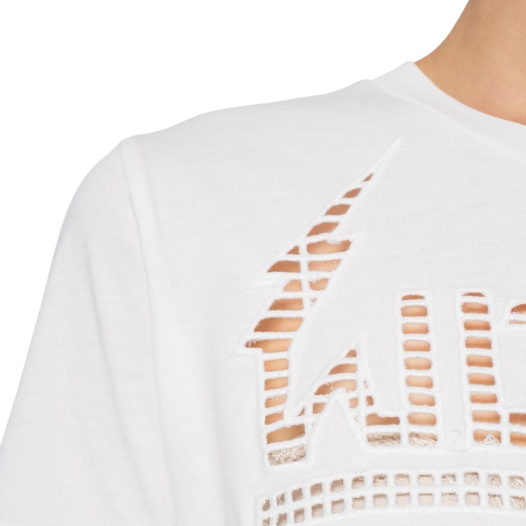 DIESEL T SILY W Womens T-Shirt Crew Neck Short Sleeve Casual Summer White Tops