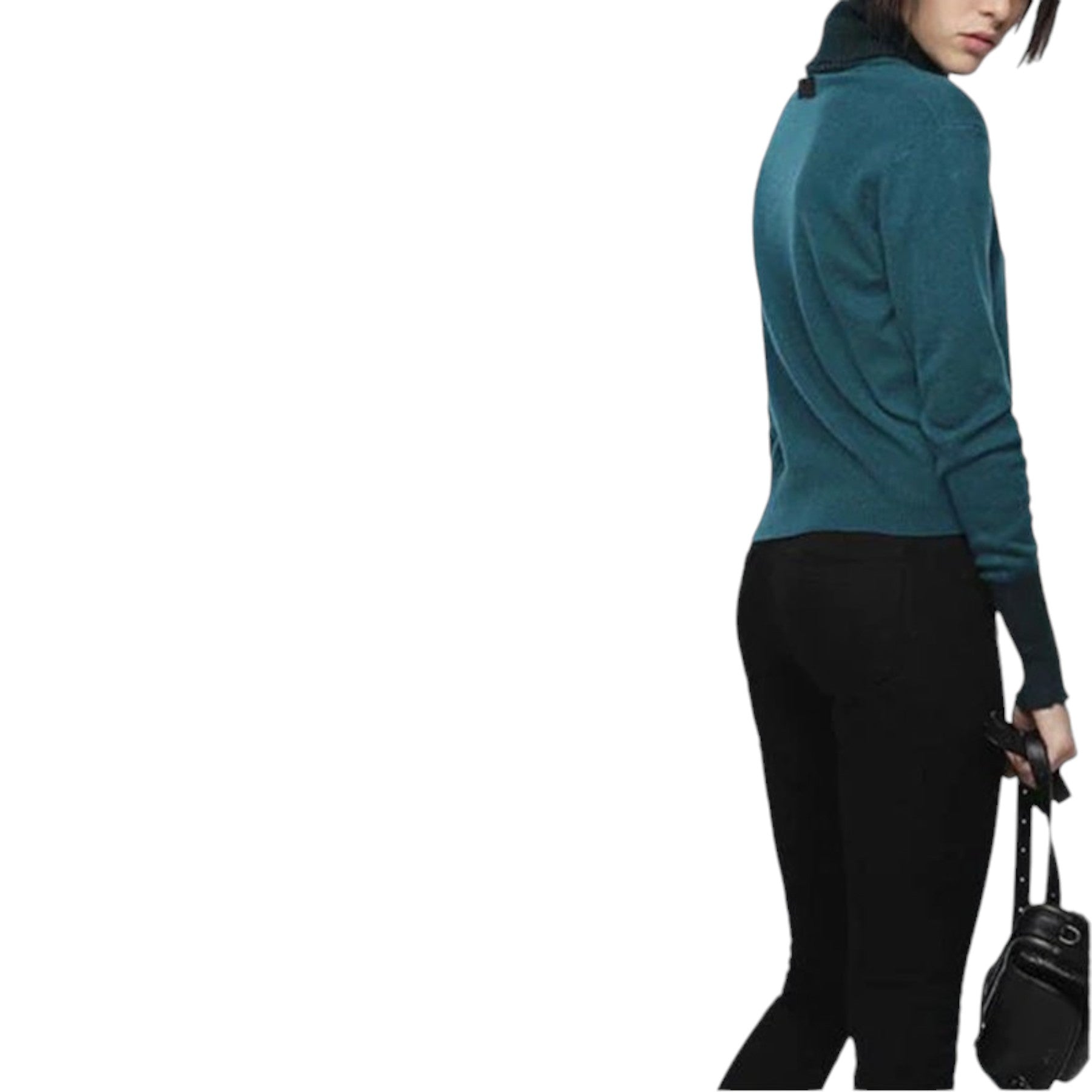 DIESEL M Hacny Womens Sweatshirt Turtle Neck Cardigan Pullover Jumper Italy