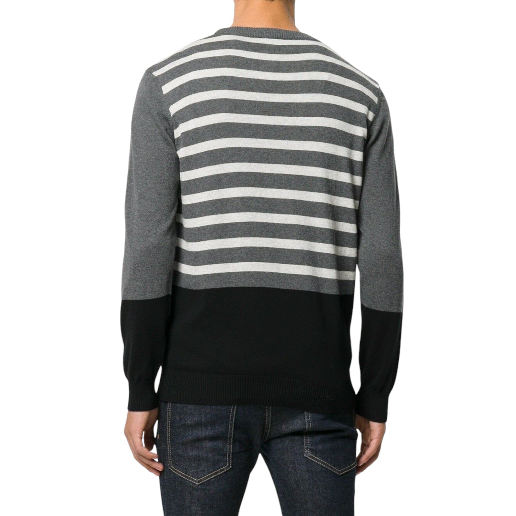 DIESEL K STRIPY Mens Cardigan Long Sleeve Crew Neck Knitwear Pullover Jumper NEW