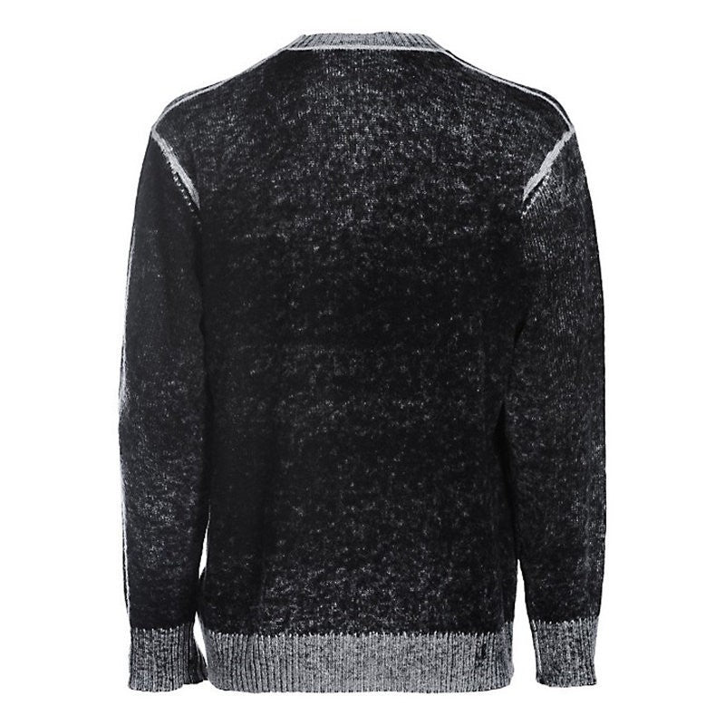 DIESEL K CONF Mens Sweatshirts Regular Crew Neck Pullover Casual Black Jumpers