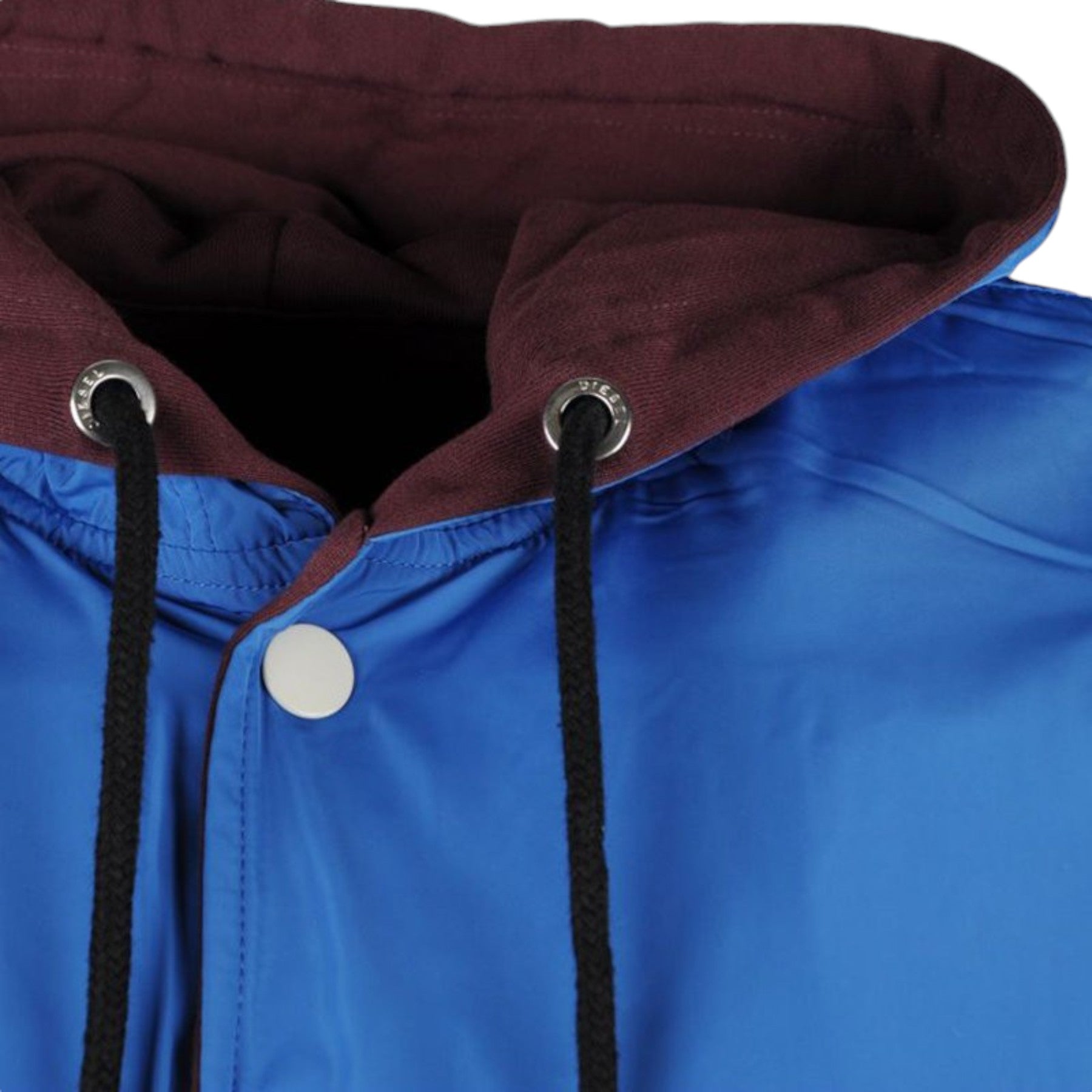 DIESEL S BONY Mens Hoodie Jacket Reversible Casual Ribbed Cuffs Varsity Jacket