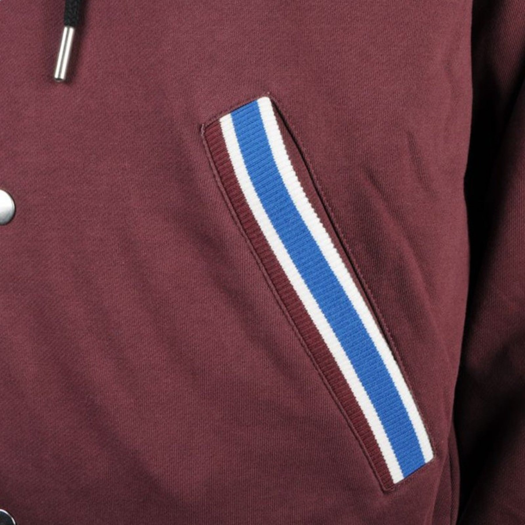 DIESEL S BONY Mens Hoodie Jacket Reversible Casual Ribbed Cuffs Varsity Jacket