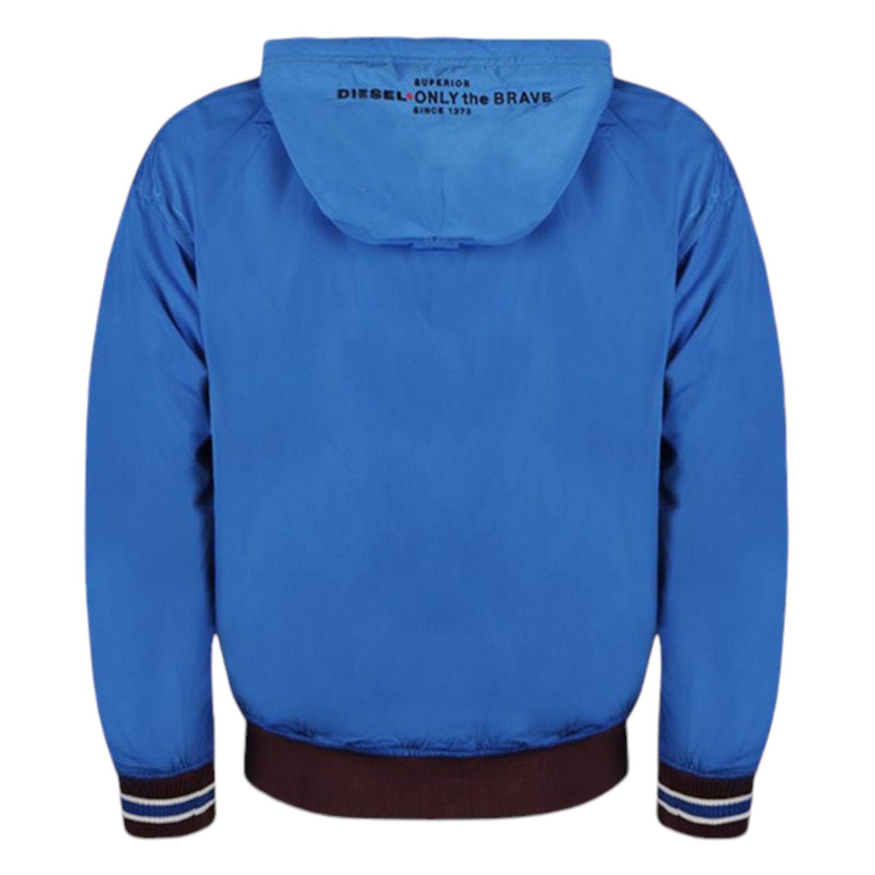 DIESEL S BONY Mens Hoodie Jacket Reversible Casual Ribbed Cuffs Varsity Jacket