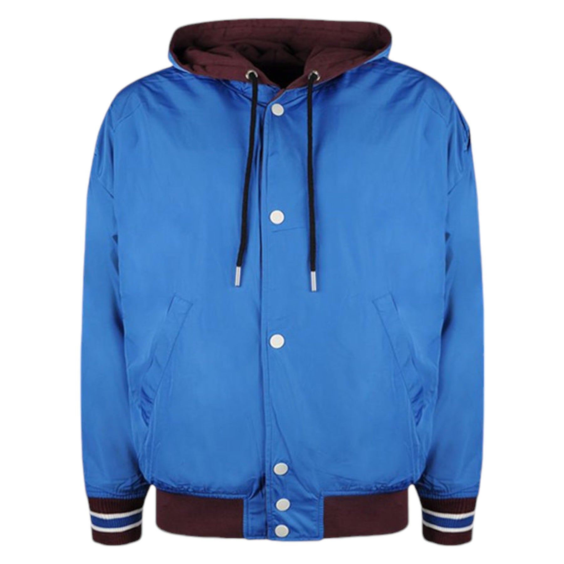 DIESEL S BONY Mens Hoodie Jacket Reversible Casual Ribbed Cuffs Varsity Jacket