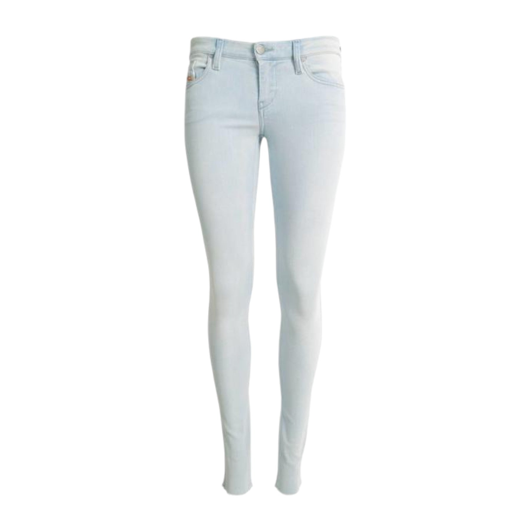 DIESEL SKINZEE 084EY Womens Denim Jeans Slim Fit Trouser Casual Light Blue Pants