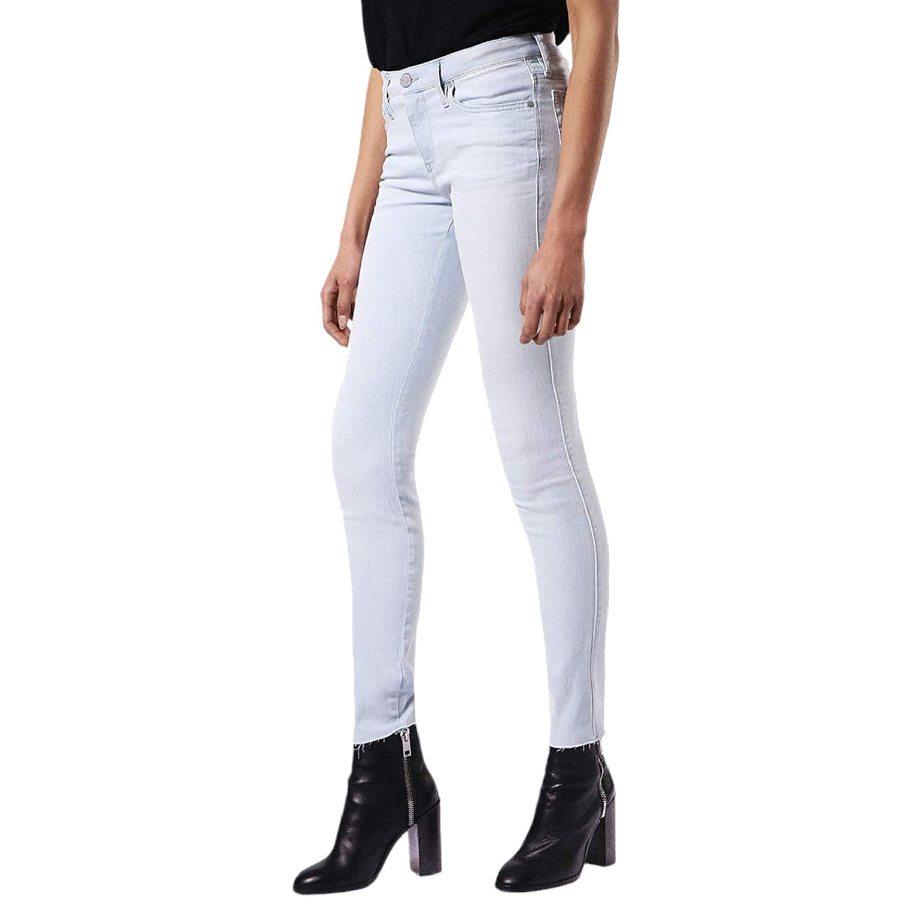 DIESEL SKINZEE 084EY Womens Denim Jeans Slim Fit Trouser Casual Light Blue Pants