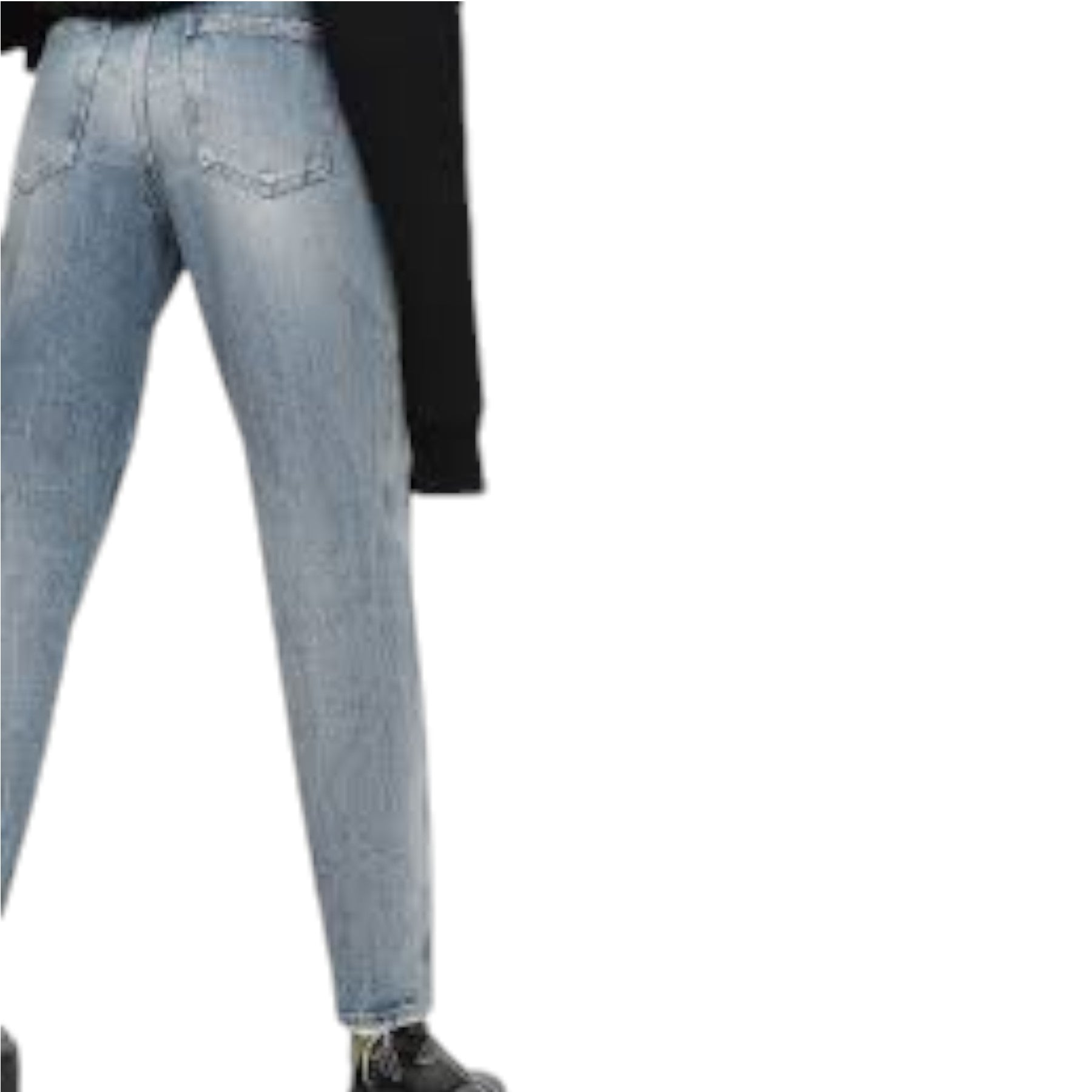 DIESEL ALYS 084WV Womens Denim Jeans Regular Fit Casual Light Blue Pants Italy