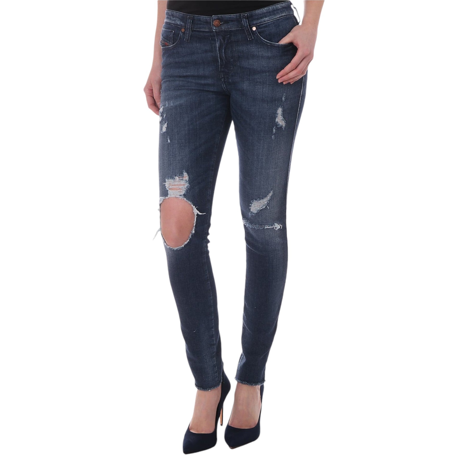 DIESEL SKINZEE 0671V Womens Denim Jeans Casual Pants Super Slim Skinny Trousers
