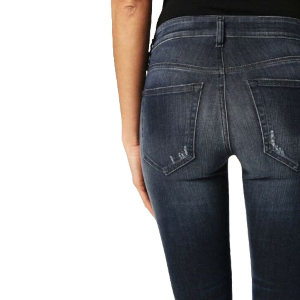 DIESEL SLANDY 084MZ Womens Denim Jeans Super Slim Faded Trouser Casual Blue Pant