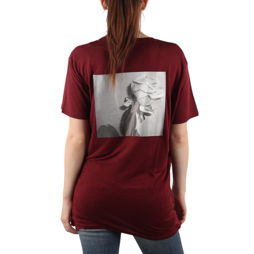 DIESEL T RACHEL P Womens T-Shirt Lyocell Crew Neck Summer Casual Burgundy Tee