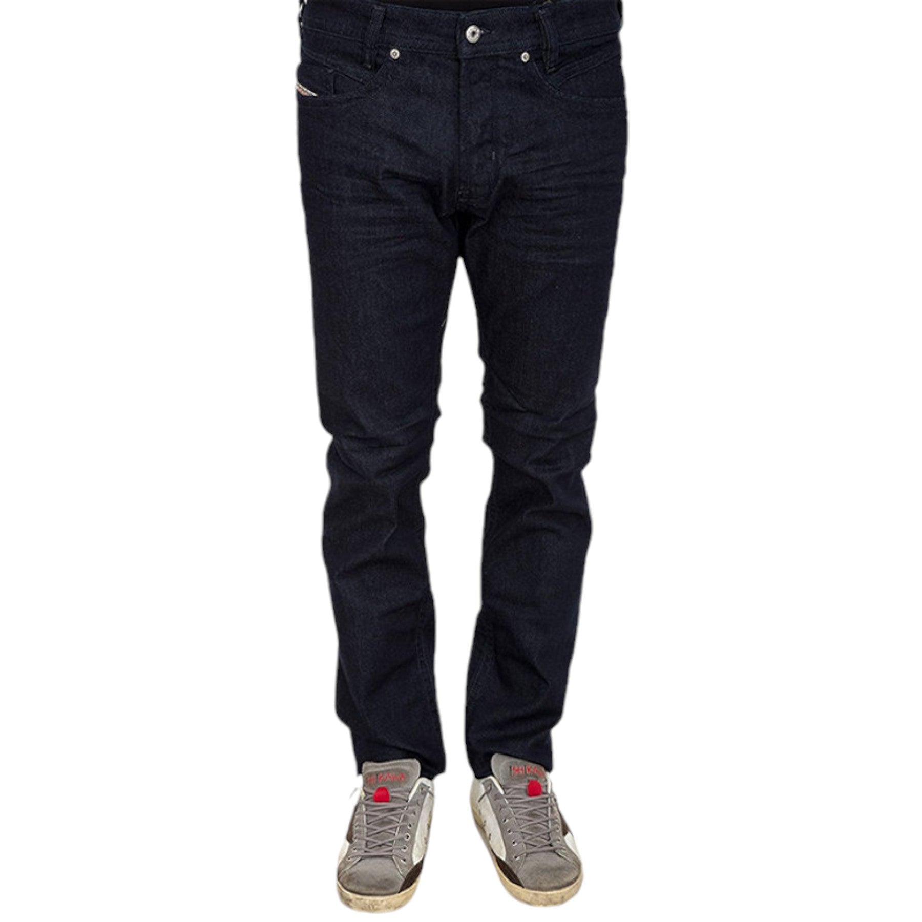 DIESEL KAKEE 0853N Mens Denim Jeans Regular Slim Casual Stretchy Dark Blue Pants