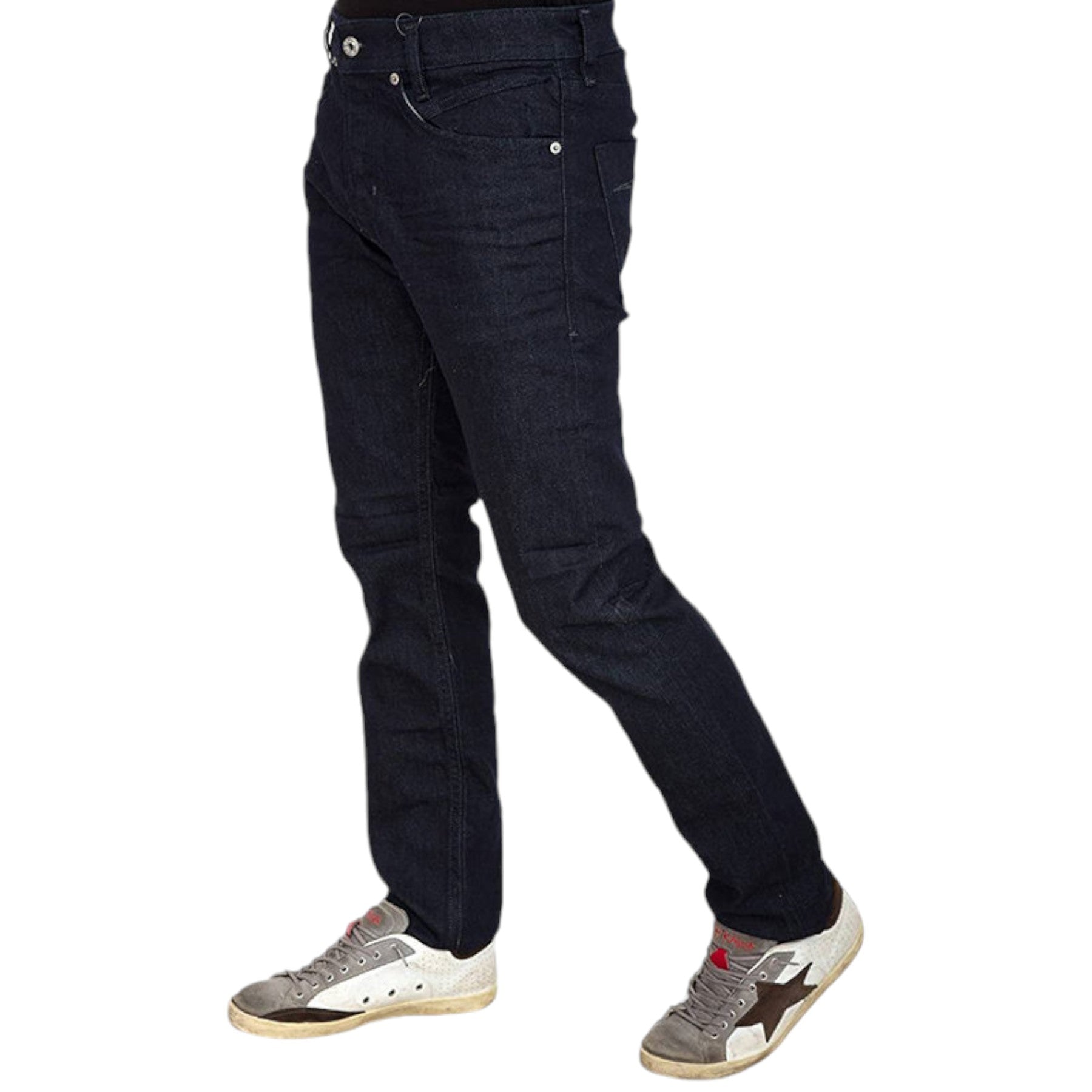 DIESEL KAKEE 0853N Mens Denim Jeans Regular Slim Casual Stretchy Dark Blue Pants