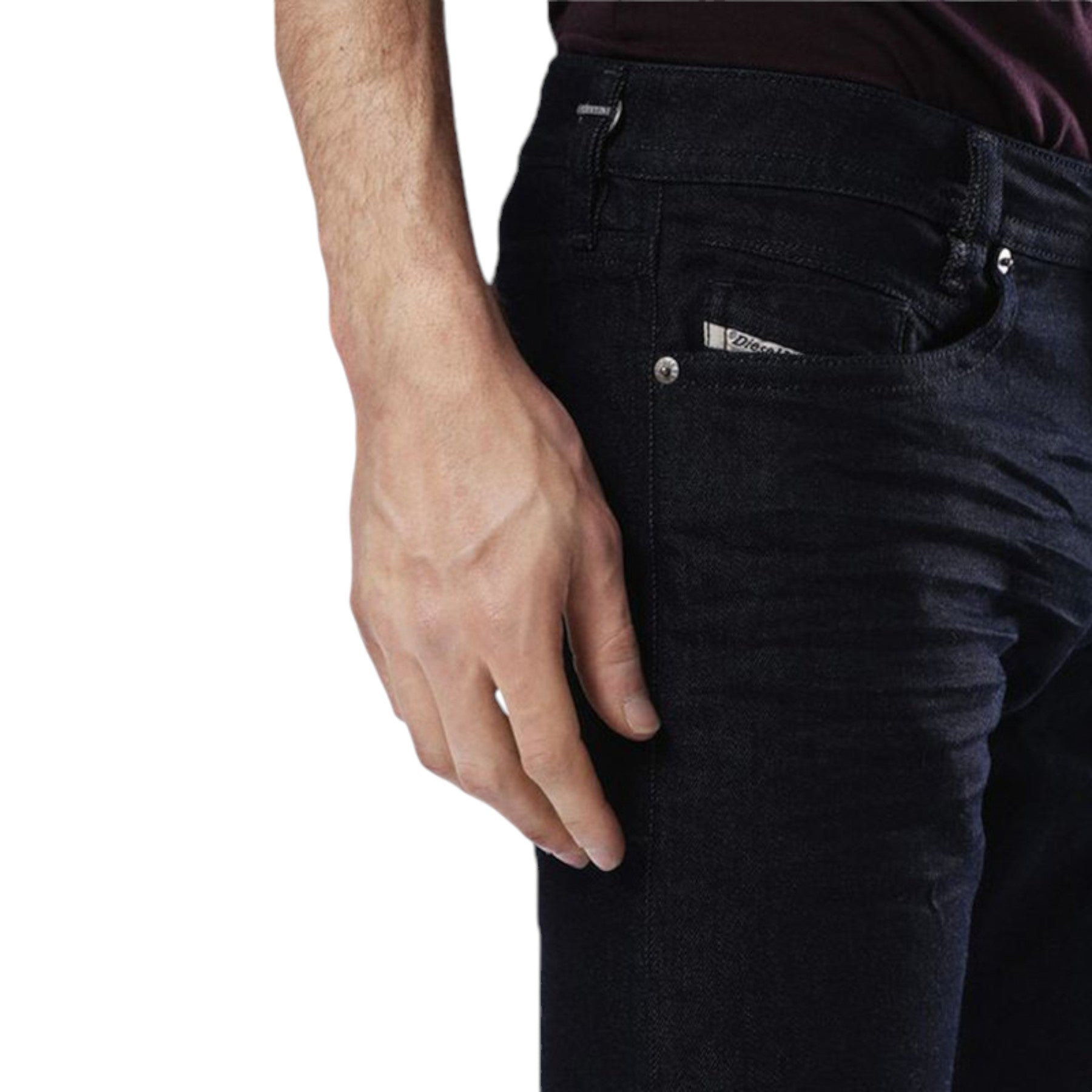 DIESEL KAKEE 0853N Mens Denim Jeans Regular Slim Casual Stretchy Dark Blue Pants