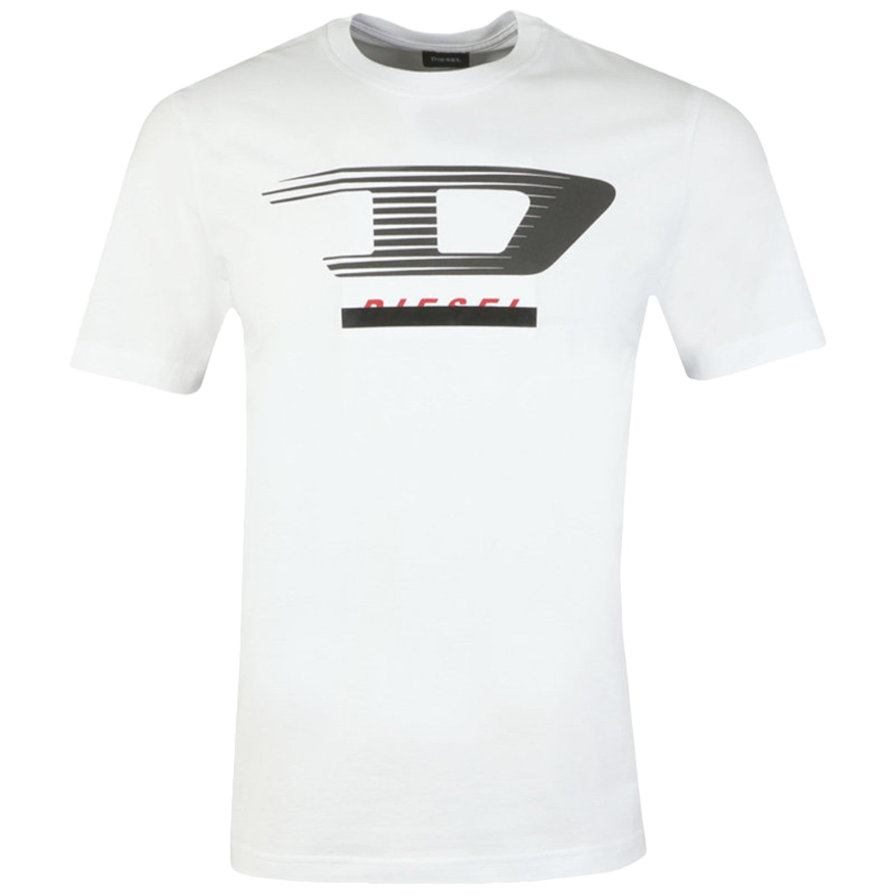 DIESEL T JUST Y4 Mens T Shirt Short Sleeve Tee Crew Neck Casual Summer White Top