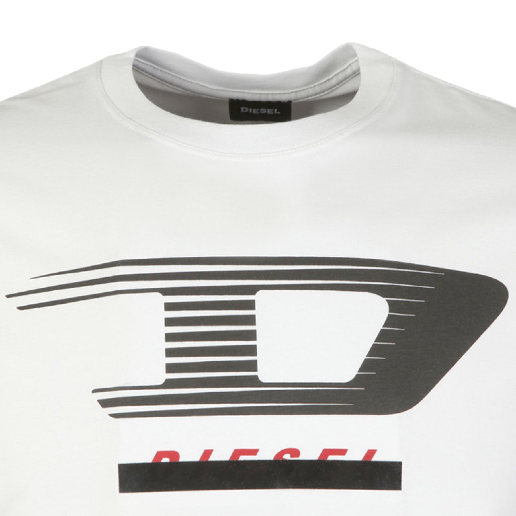 DIESEL T JUST Y4 Mens T Shirt Short Sleeve Tee Crew Neck Casual Summer White Top