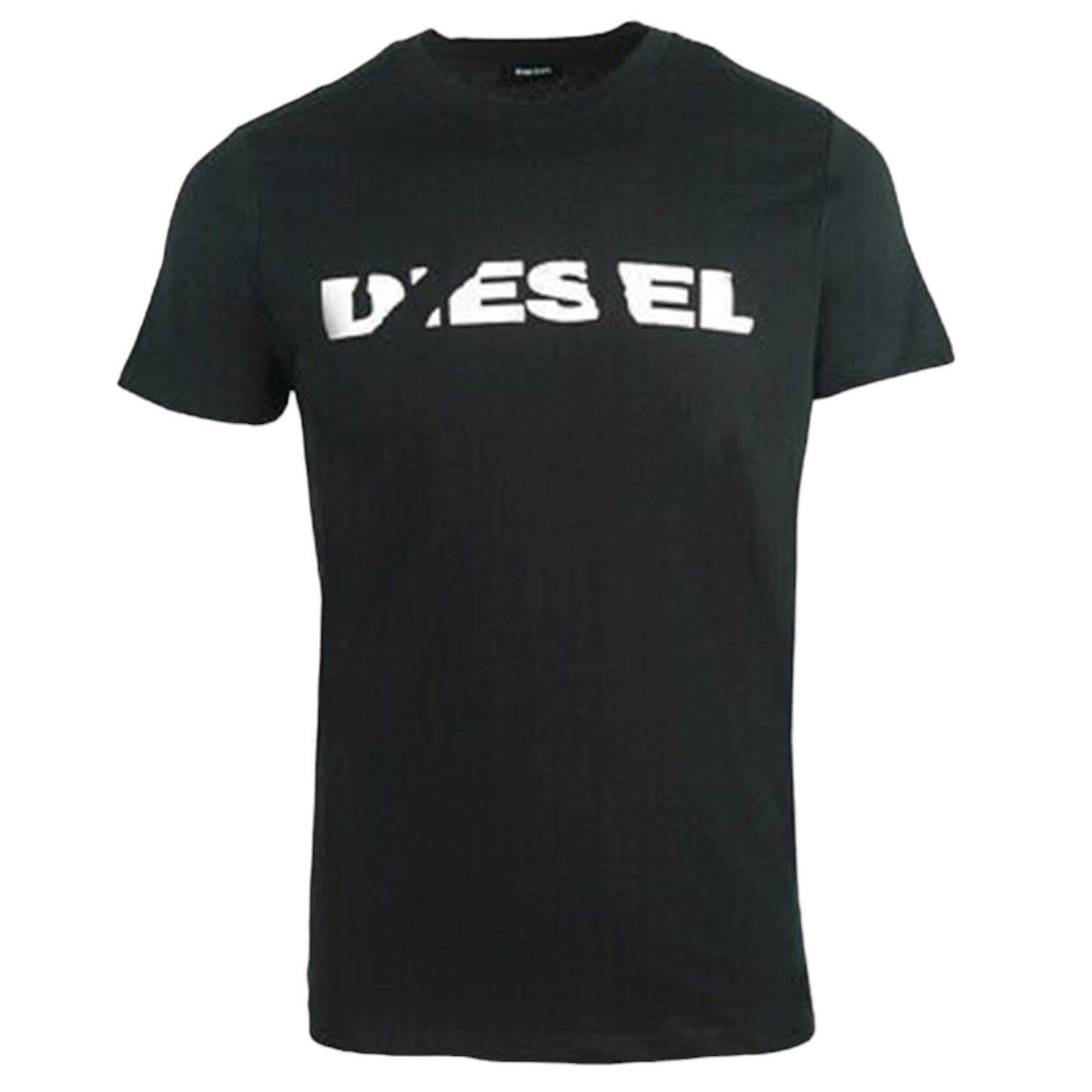 DIESEL T DIEGO BROK Mens T Shirt Short Sleeve Cotton Tee Casual Black Summer Top