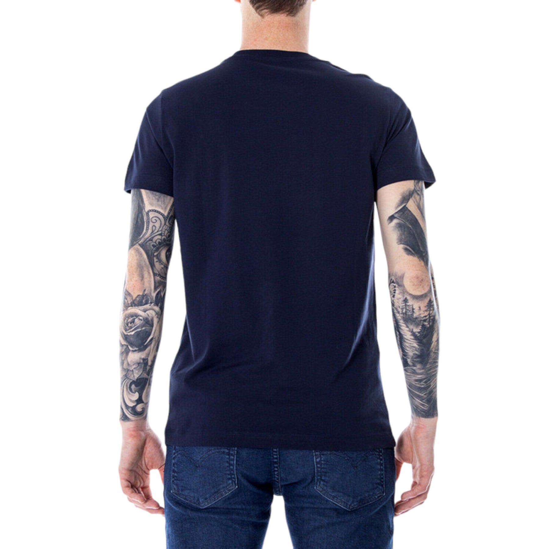 DIESEL T DIEGO BROK  Mens T Shirt Short Sleeves Crew Neck Casual Summer Tee Navy