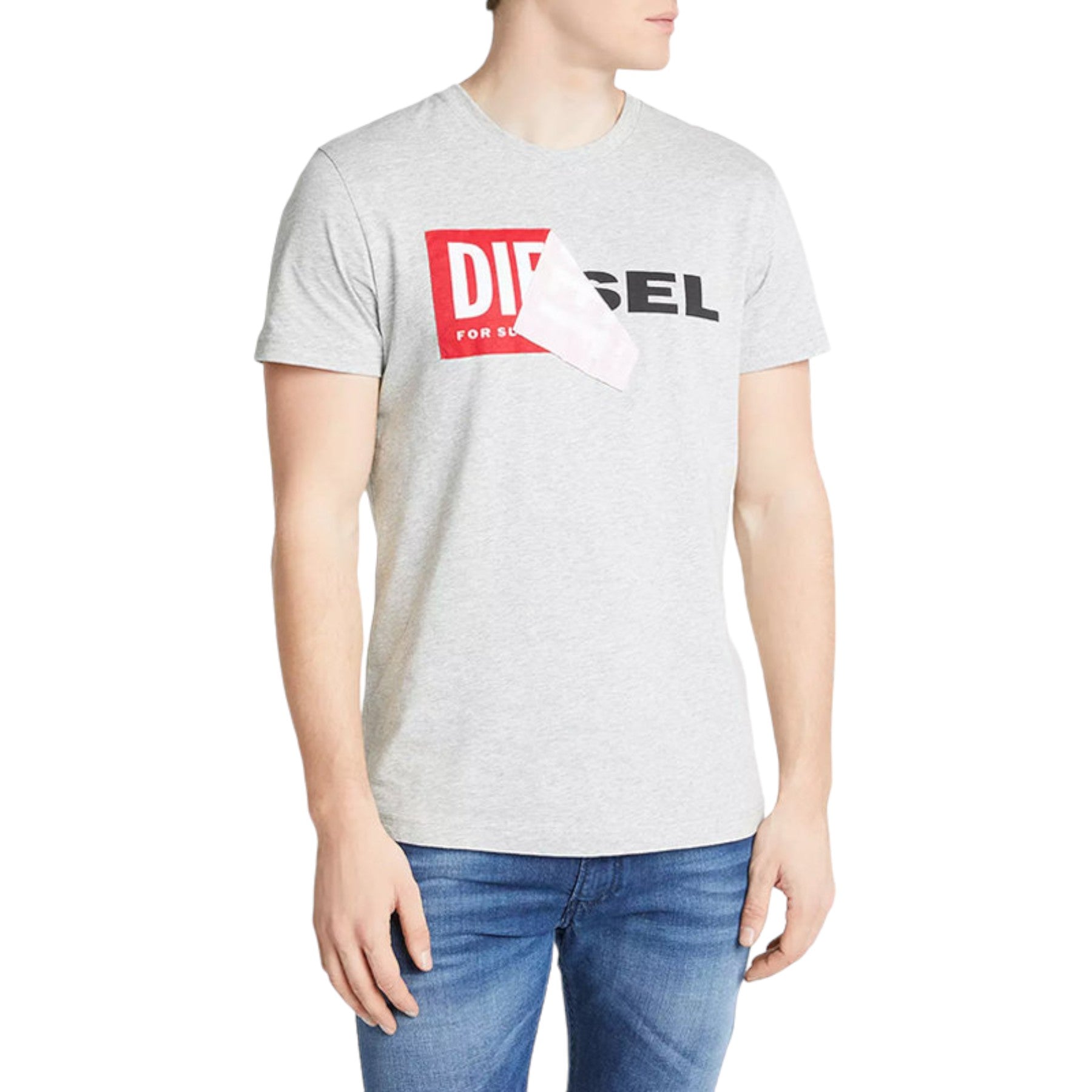 DIESEL T DIEGO QA Mens T Shirt Short Sleeve Crew Neck Slim Fit Casual Cotton Tee
