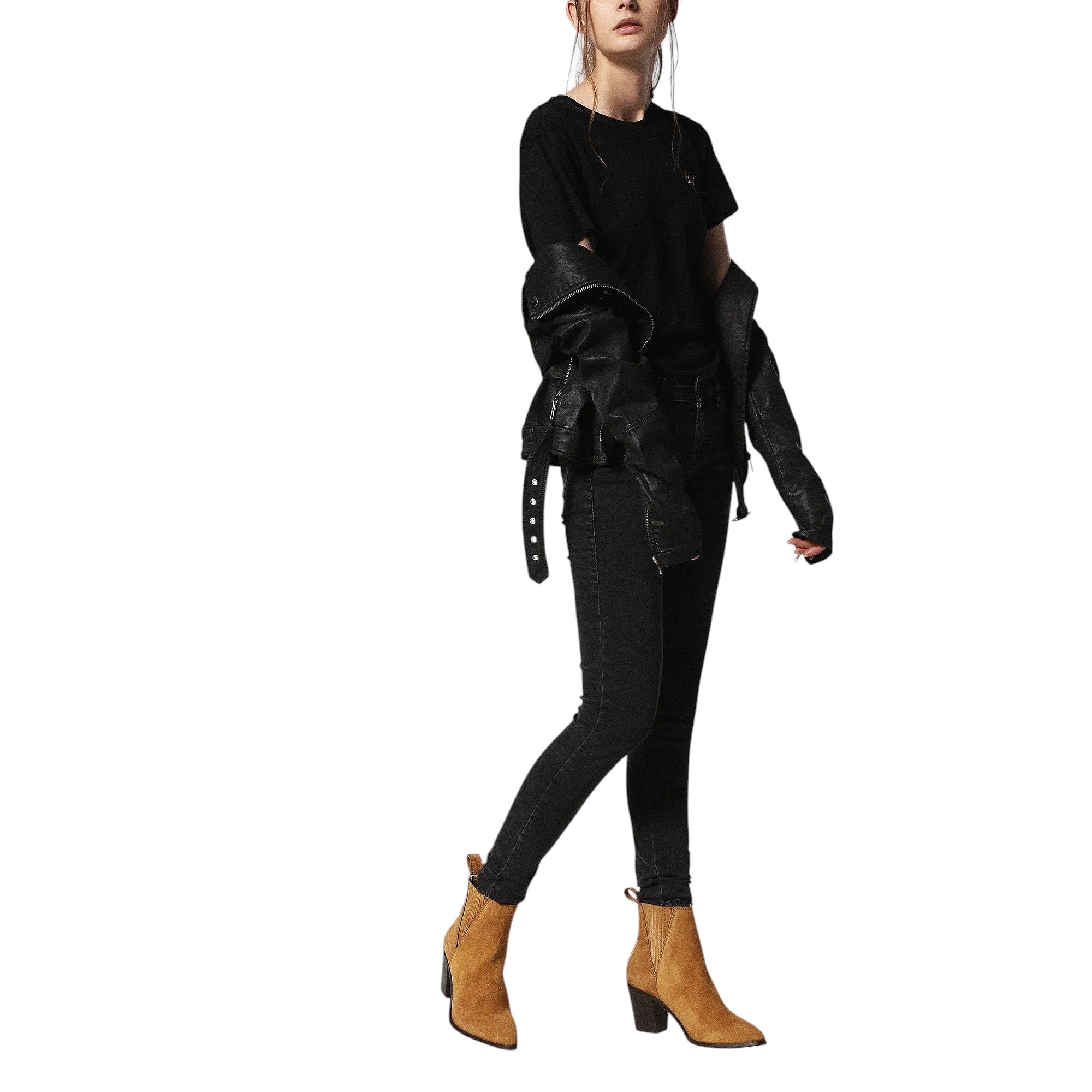 DIESEL Womens Boots D ANNISH Leather Casual Lightweight Biscuit Ankle Shoes