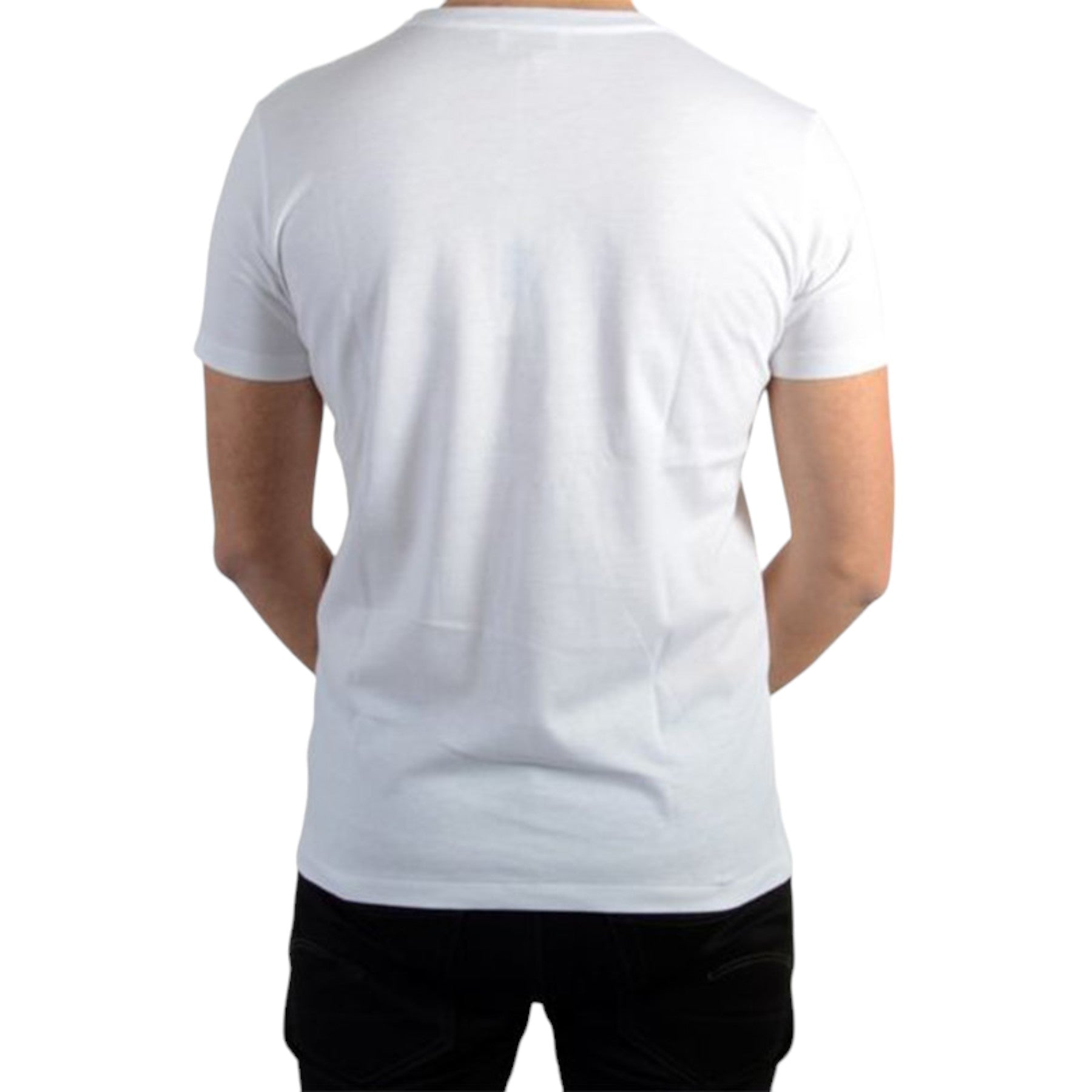 DIESEL T SHIELDED 0R91B Mens T Shirts Crew Neck Short Sleeve Casual White Tee
