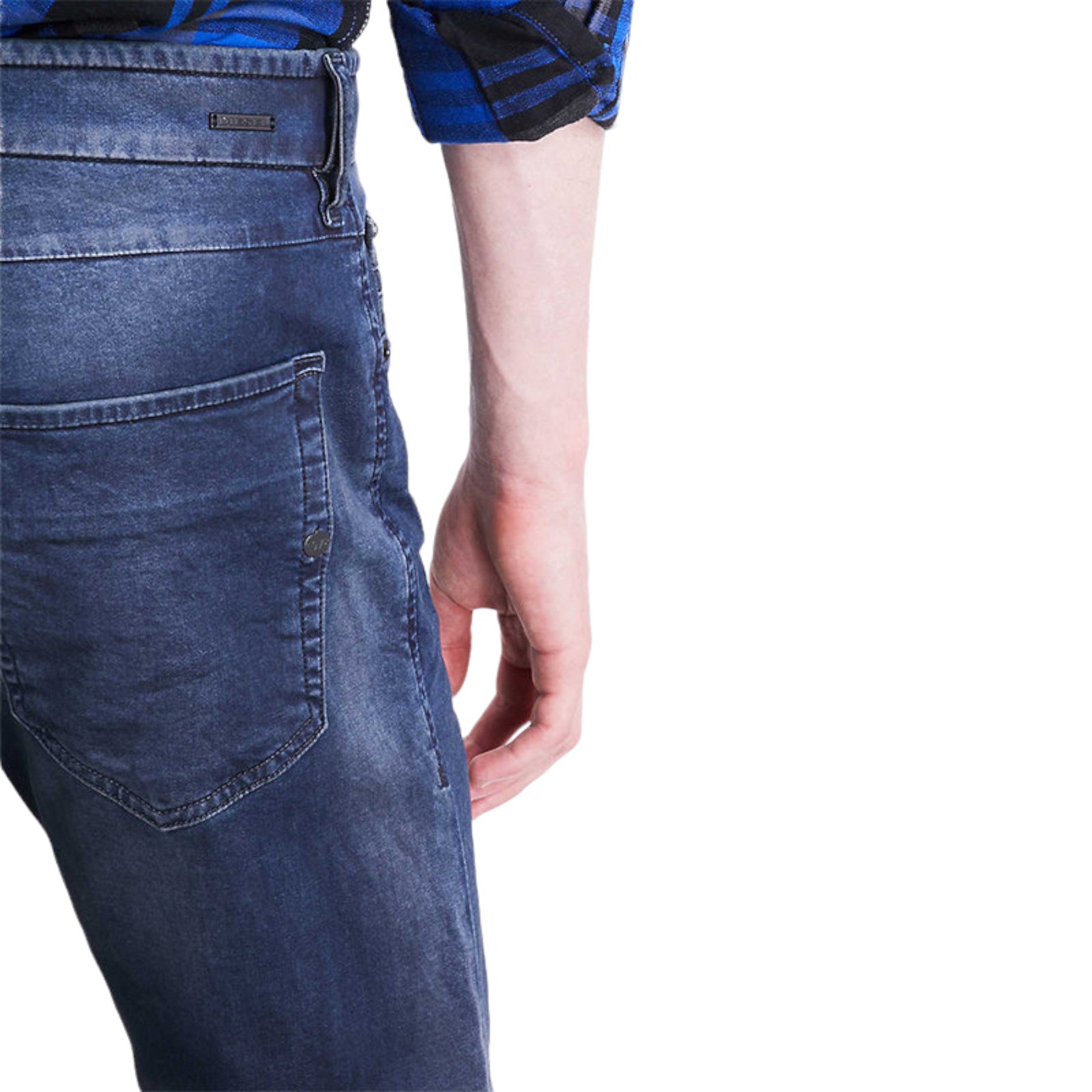 DIESEL TEPPHAR 0681H Mens Jeans Slim Fit Stretch Dark Blue Casual Denim Pants