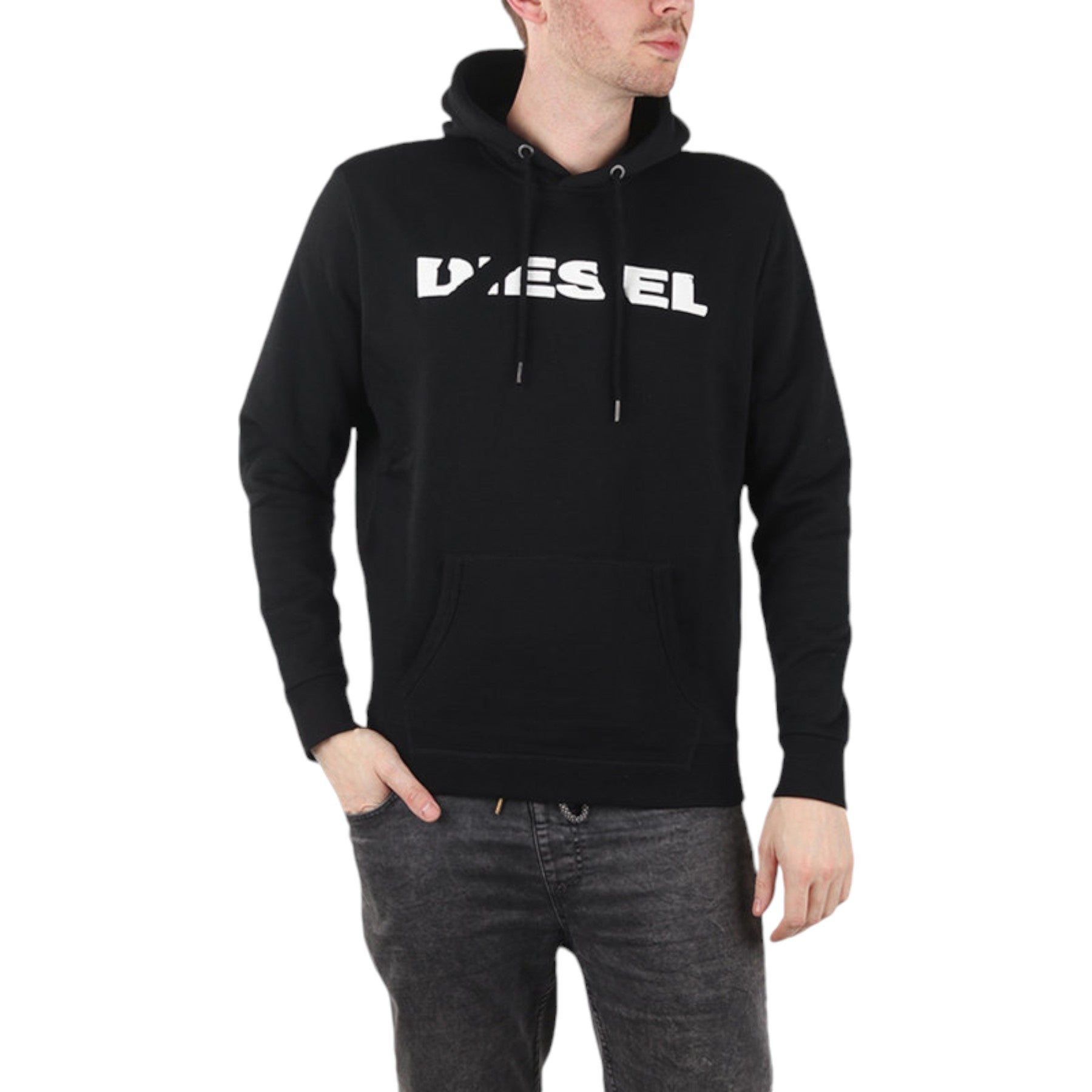 DIESEL S AGNES BRO Mens SWEAT Hoodie Casual Hooded Top Sweatshirt Pullover Hoody