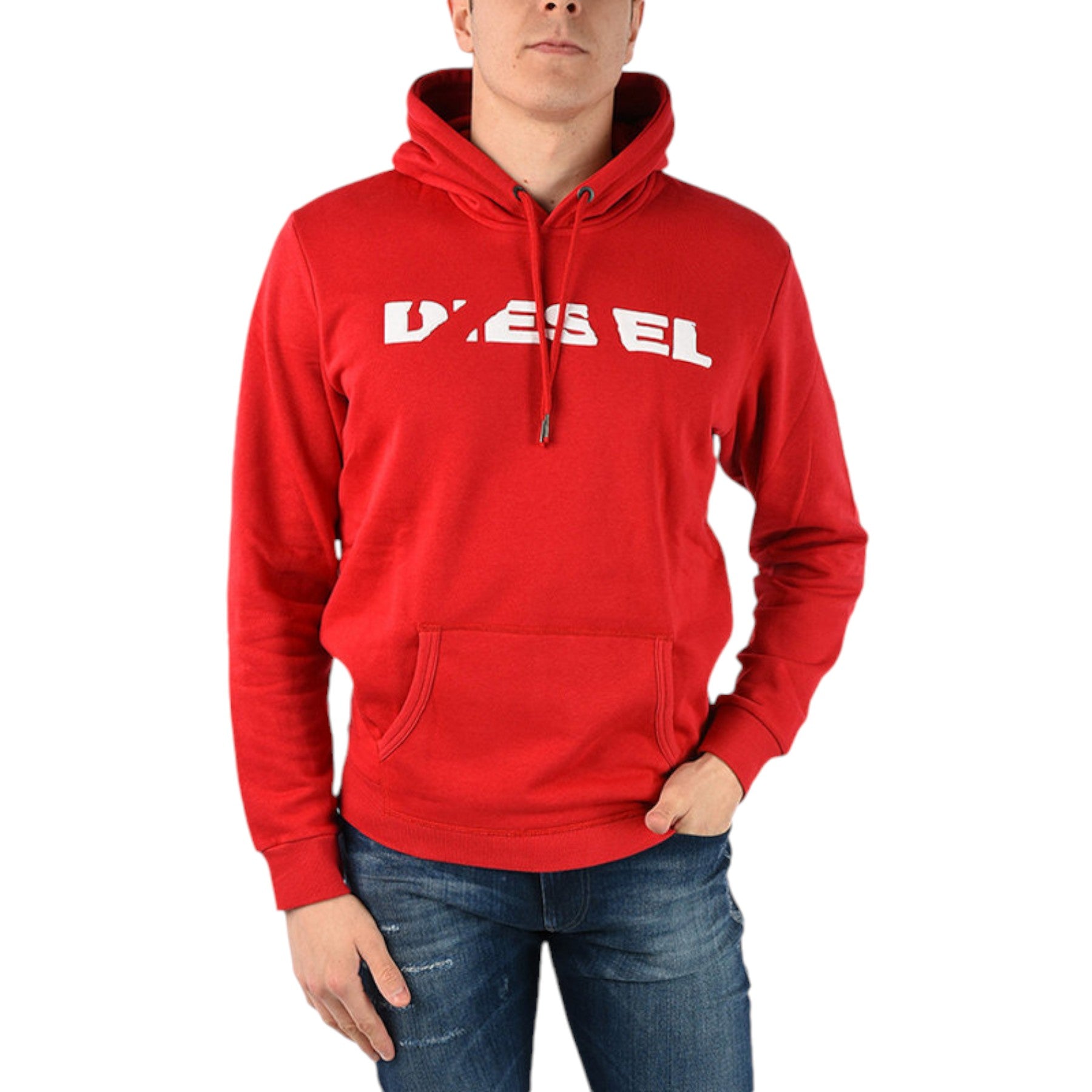 DIESEL S AGNES BRO Mens SWEAT Hoodie Casual Hooded Top Sweatshirt Pullover Hoody