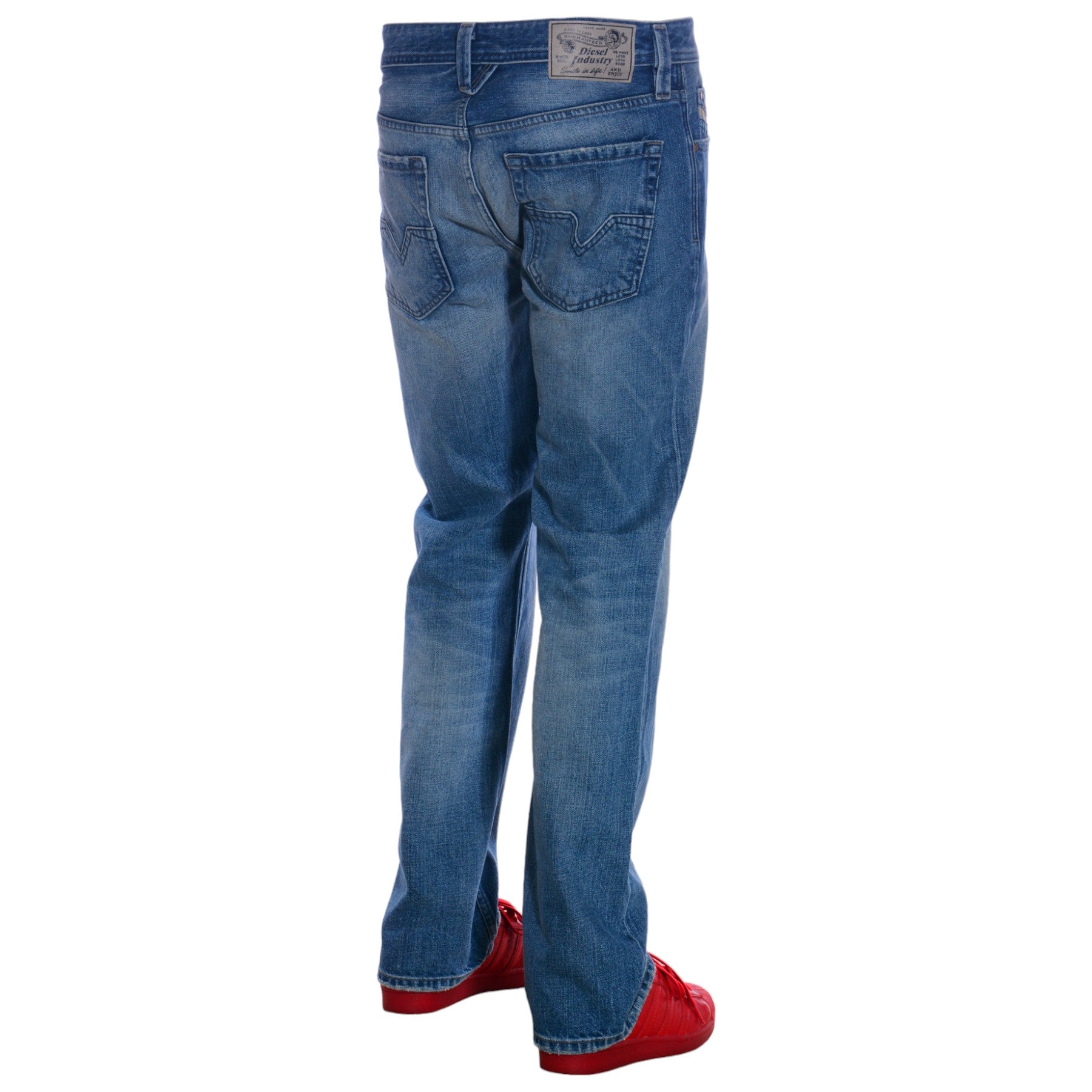 DIESEL LARKEE 0RZ49 Mens Denim Jeans Regular Straight Fit Cotton Casual Pants