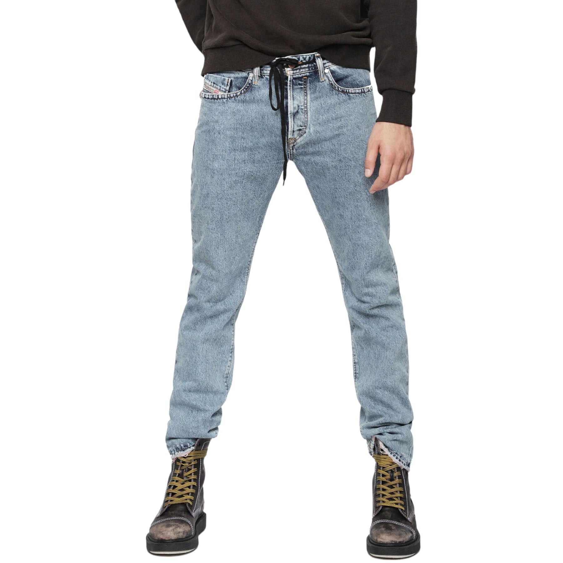 DIESEL BUSTER 084WL Mens Denim Jeans Regular Slim Tapered Leg Cotton Casual Pant