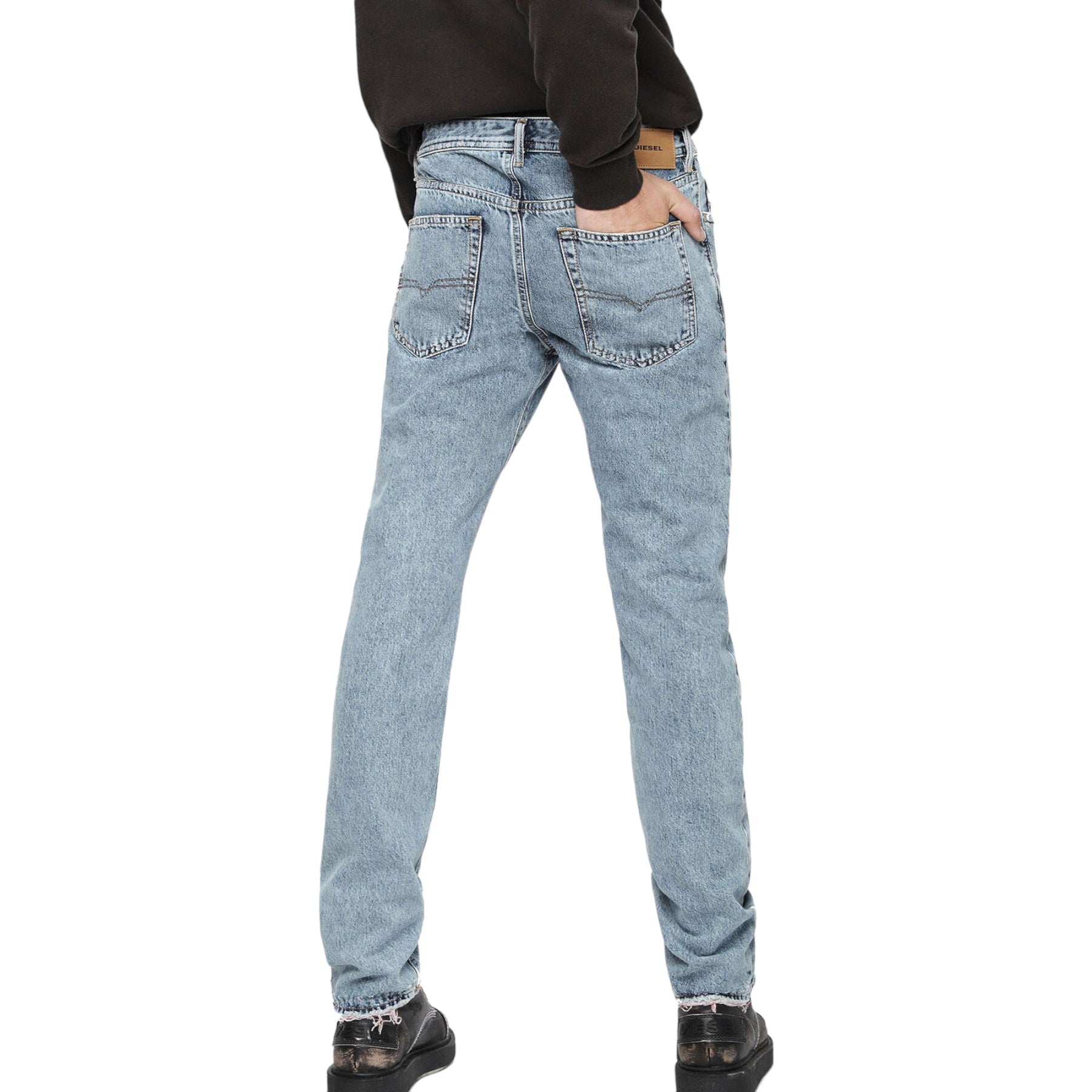 DIESEL BUSTER 084WL Mens Denim Jeans Regular Slim Tapered Leg Cotton Casual Pant