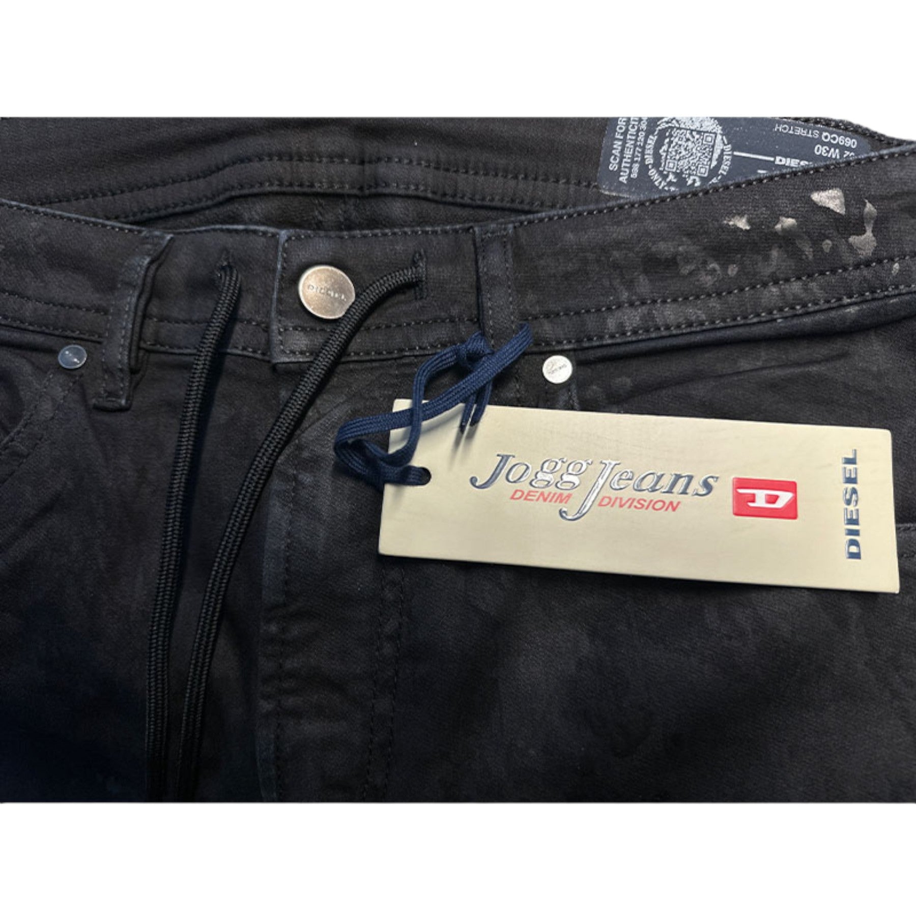 DIESEL Thommer 069CQ Mens Sweat Jogg Jeans Stretch Slim Fit Casual Relax Pants