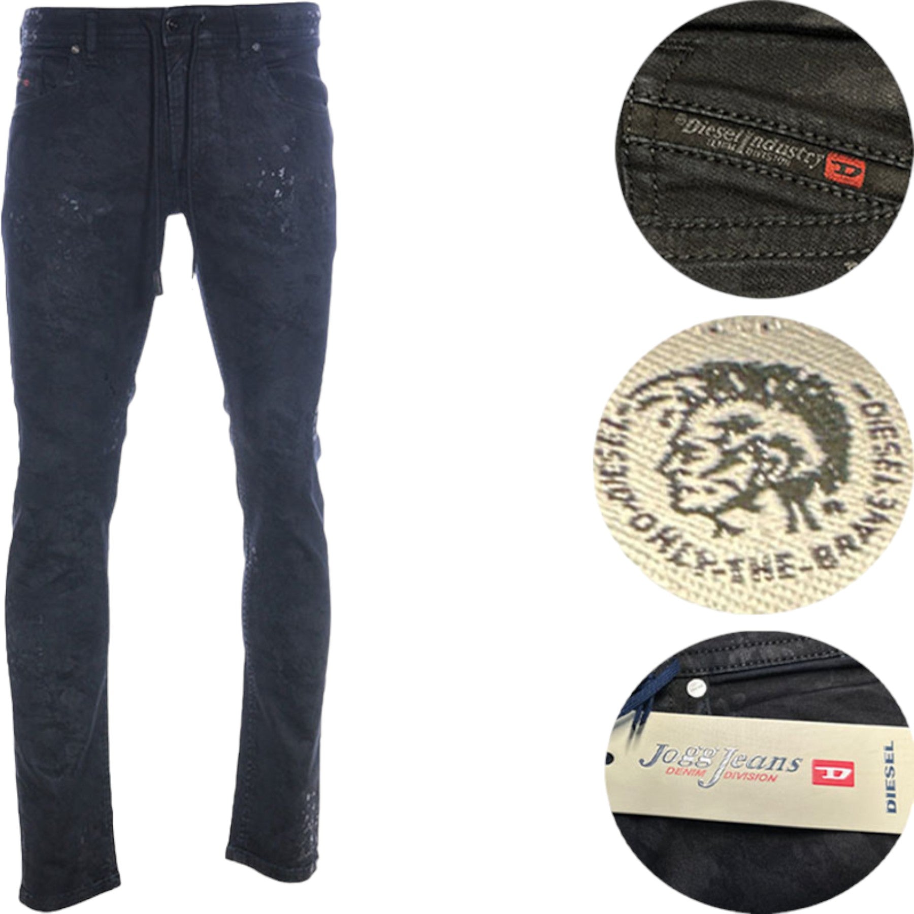 DIESEL Thommer 069CQ Mens Sweat Jogg Jeans Stretch Slim Fit Casual Relax Pants