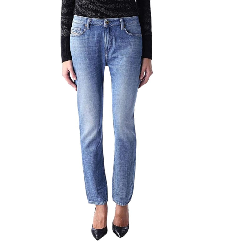 DIESEL RIZZO 0847R Womens Denim Jeans Regular Slim Fit Low Waist Casual Trouser