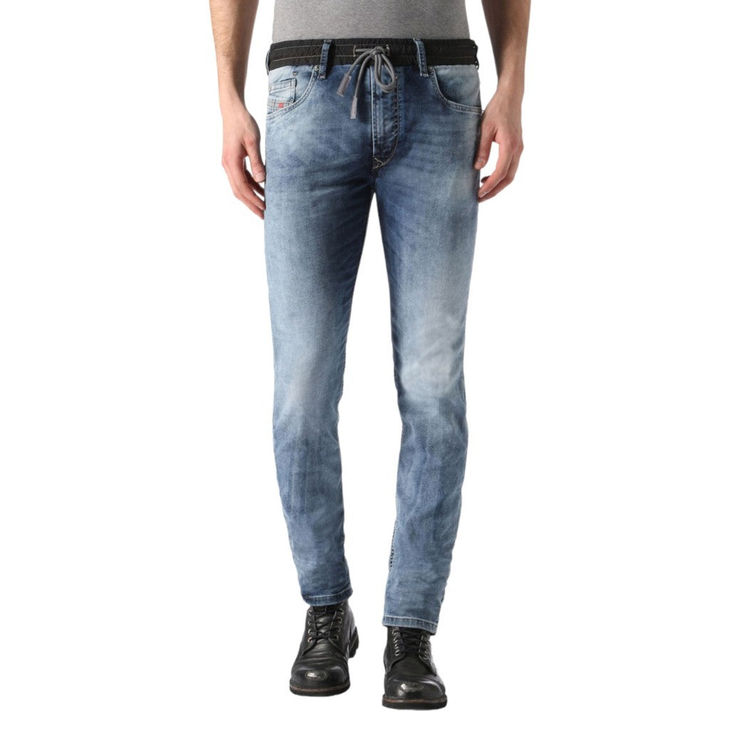 DIESEL WAYKEE BN NE 0672A Mens Denim Jogg Jeans Italy Stretch Regular Straight