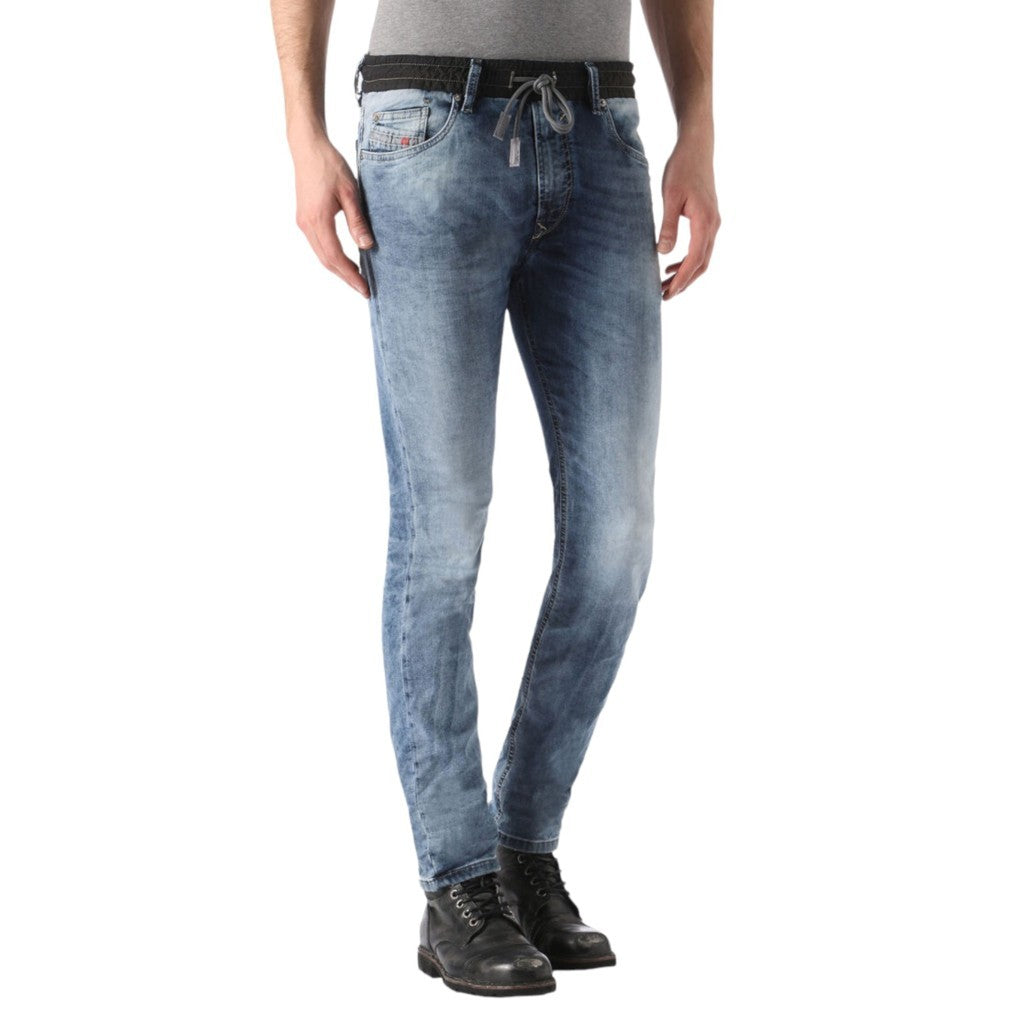 DIESEL WAYKEE BN NE 0672A Mens Denim Jogg Jeans Italy Stretch Regular Straight