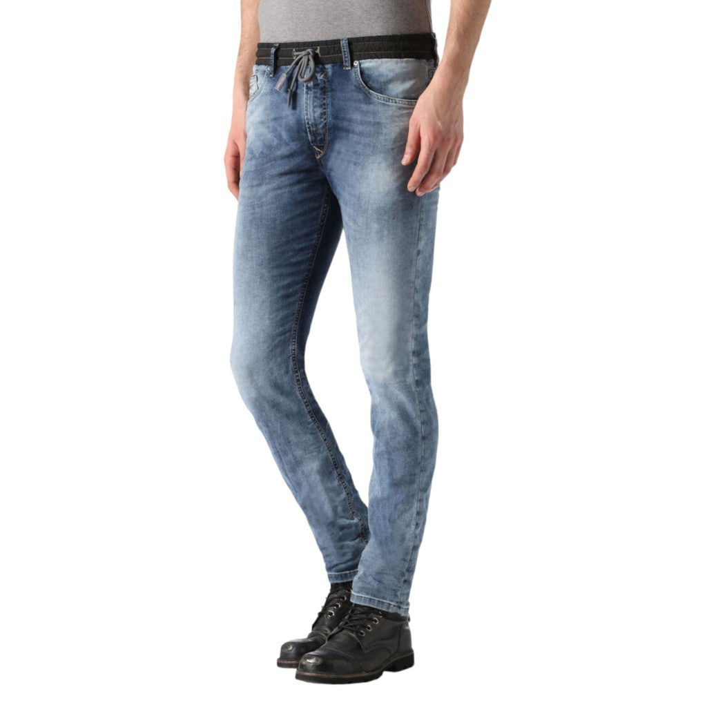DIESEL WAYKEE BN NE 0672A Mens Denim Jogg Jeans Italy Stretch Regular Straight