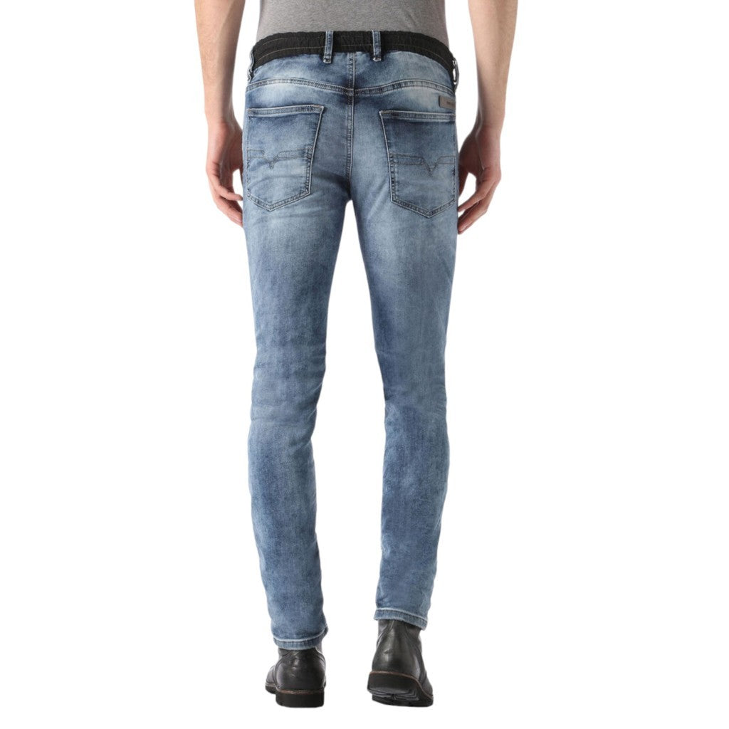 DIESEL WAYKEE BN NE 0672A Mens Denim Jogg Jeans Italy Stretch Regular Straight