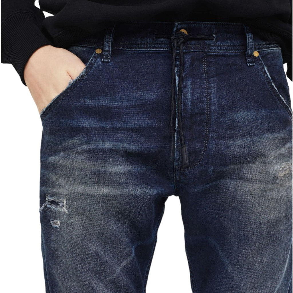 DIESEL KROOLEY 069GZ Mens Denim Jogg Jeans Slim Fit Casual Relax Sweat Pants